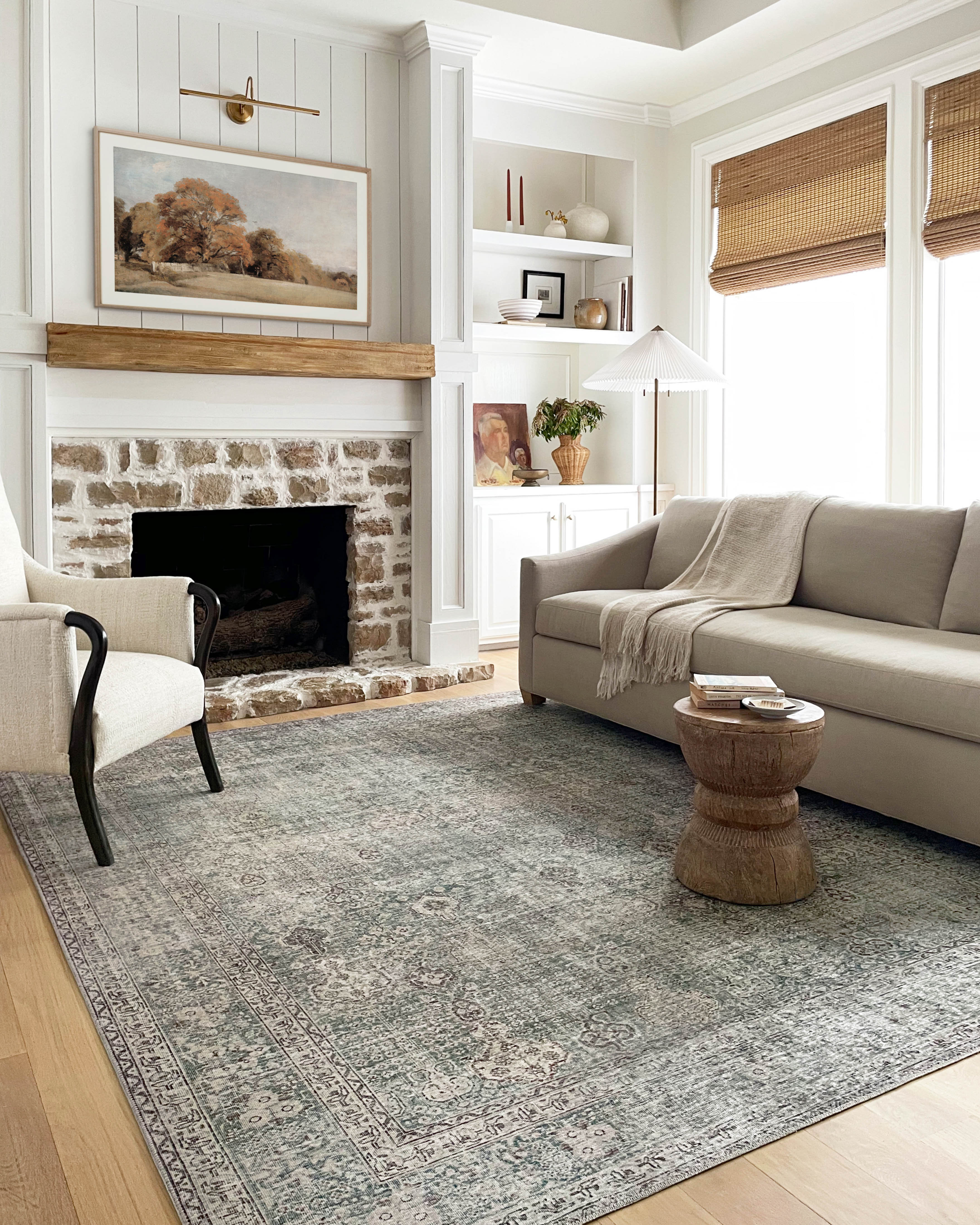 Chris Loves Julia X Loloi Jules Emerald / Antique Ivory Area Rug