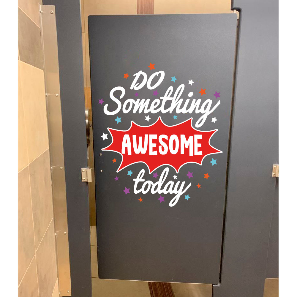 Trinx Inspirational Quotes Lettering Door Decal Wayfair