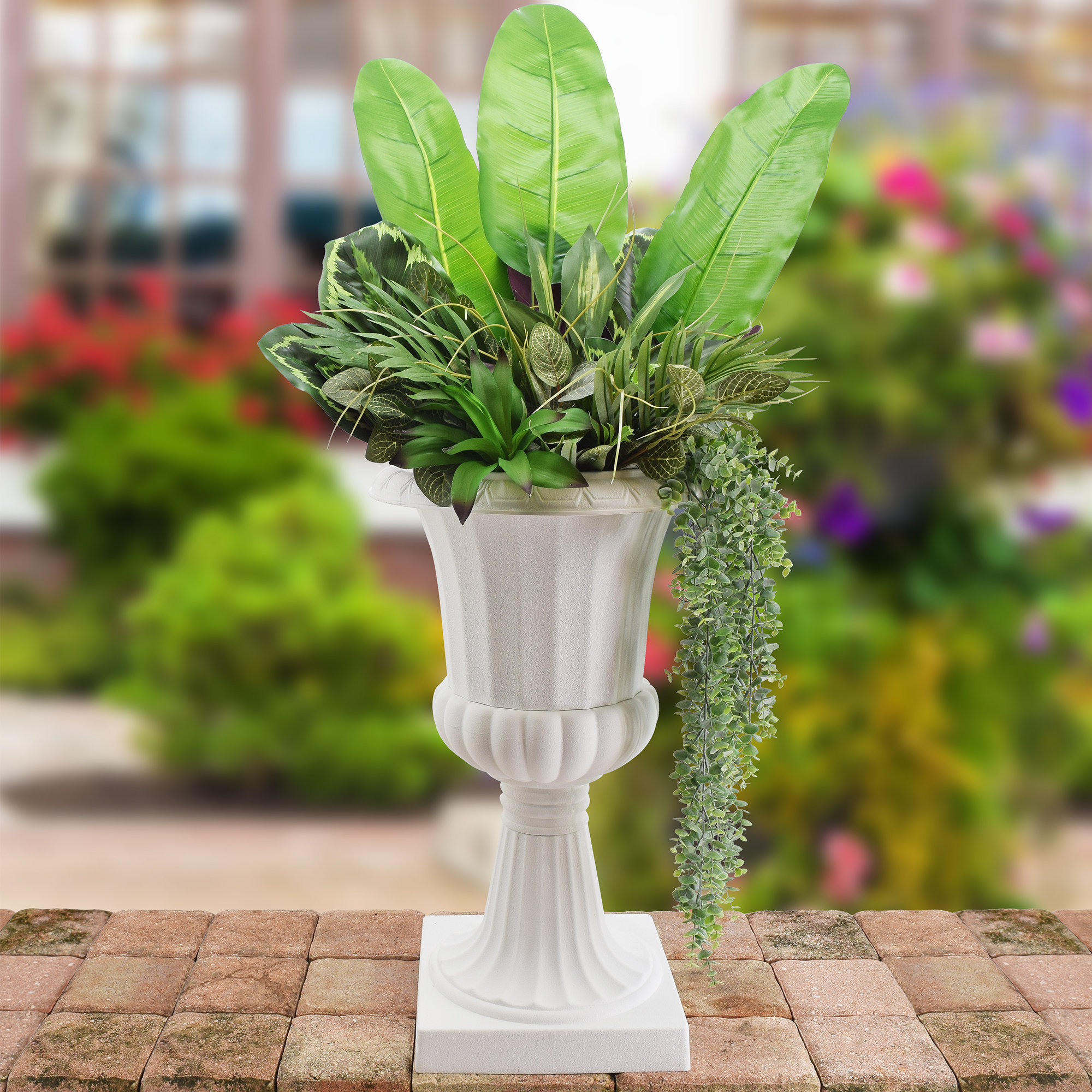 Arcadia Garden Products Plastic Urn Planter & Reviews Wayfair