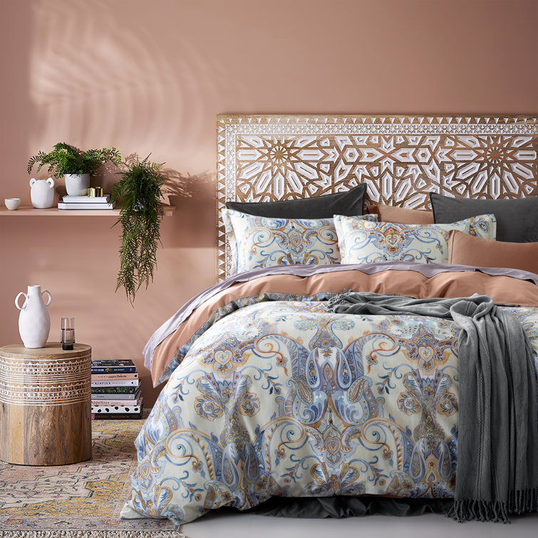 Cotton 400 TC Reversible Duvet Cover 