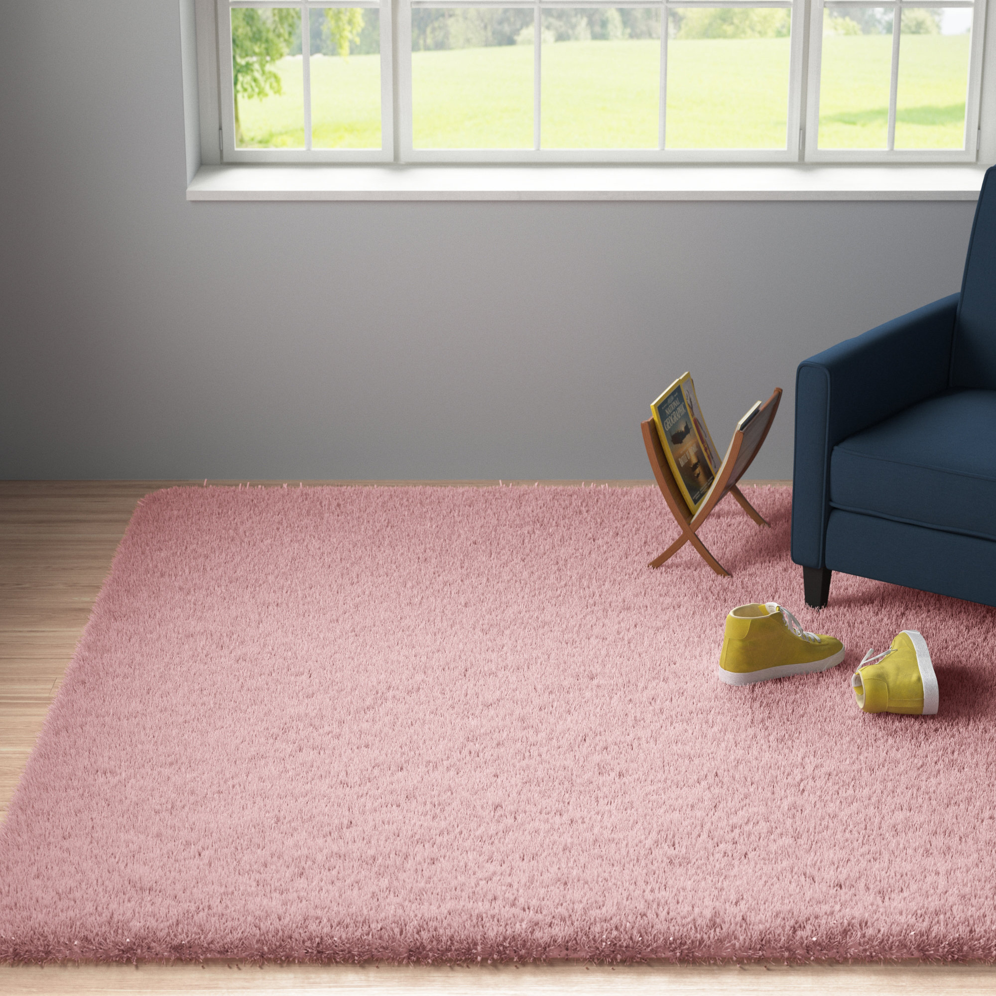 Zipcode Design™ Gilkey Performance Pink Rug & Reviews | Wayfair