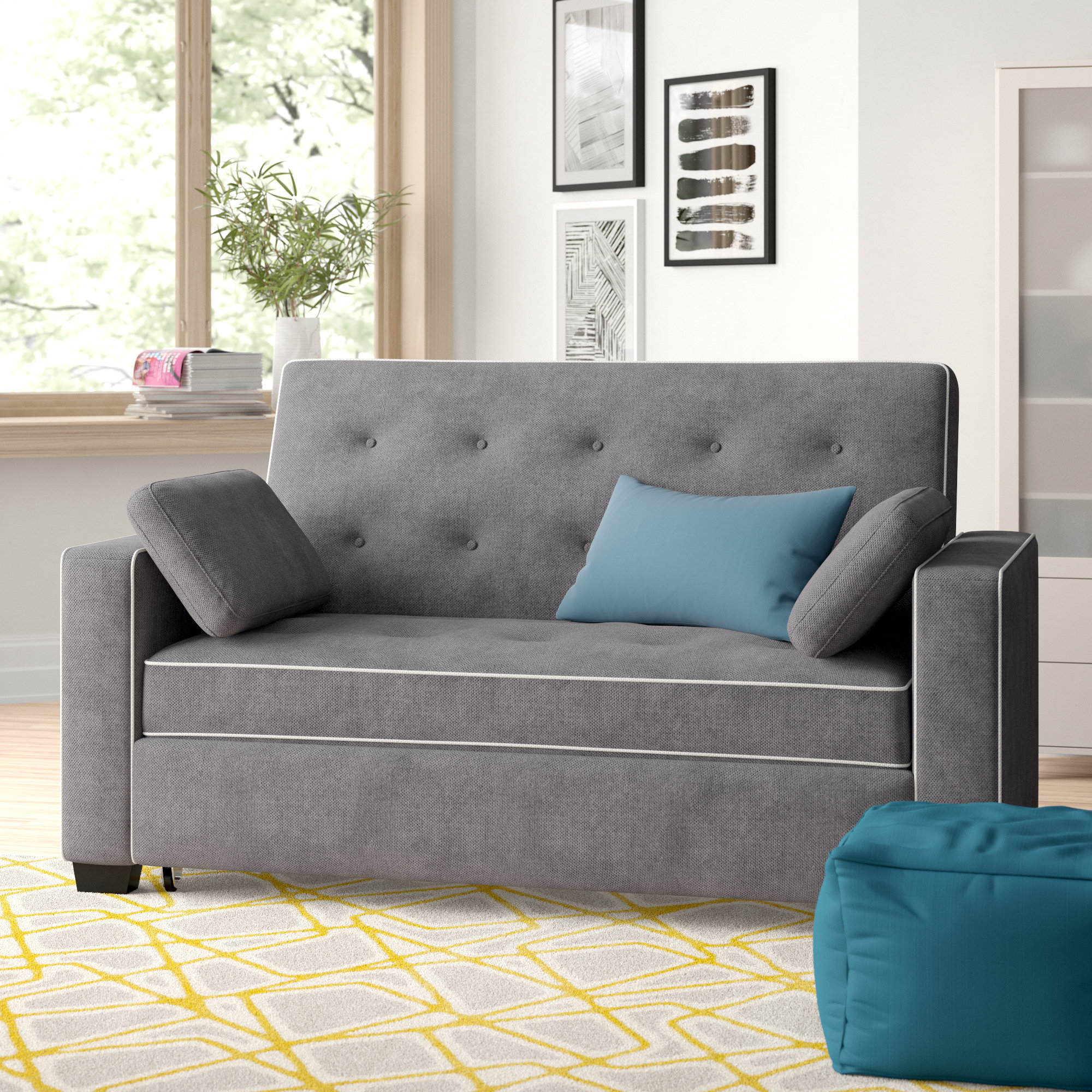 Barton 73.2” Square Arm Sleeper