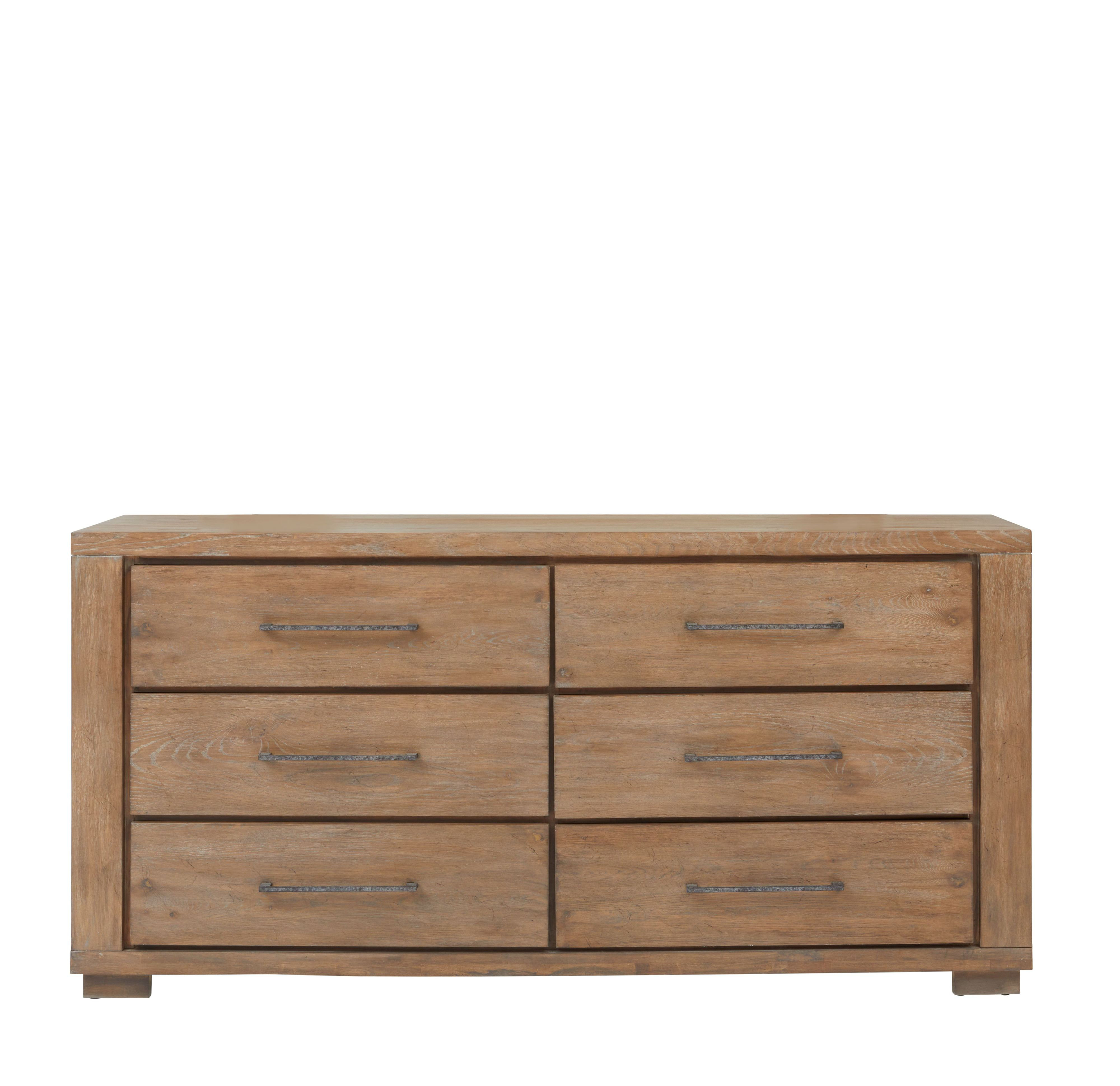 Dick Idol Collection Driftwood Transitional 6Drawer Horizontal Dresser