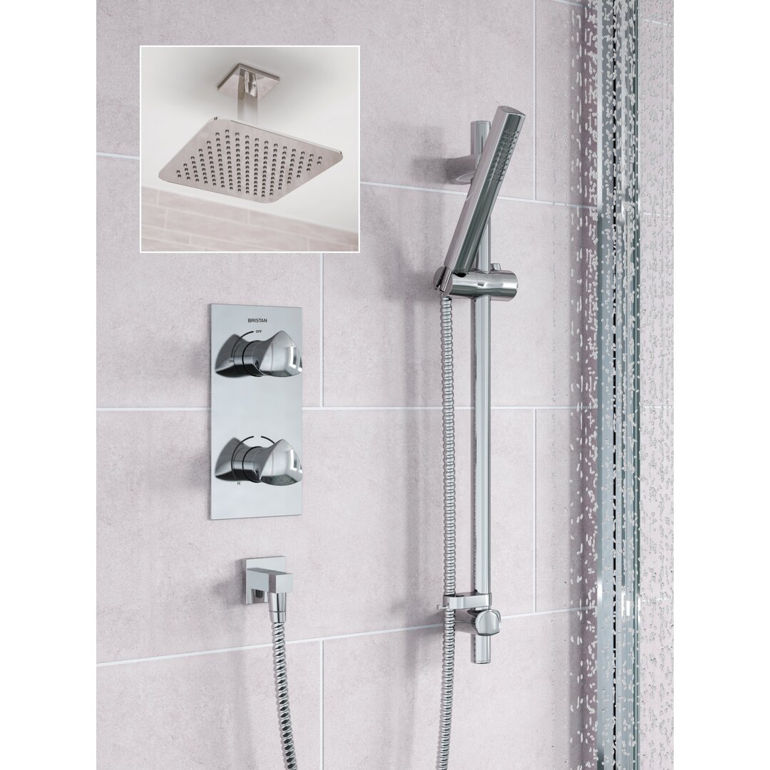 Thermostatic Shower with Dual Shower Head 
