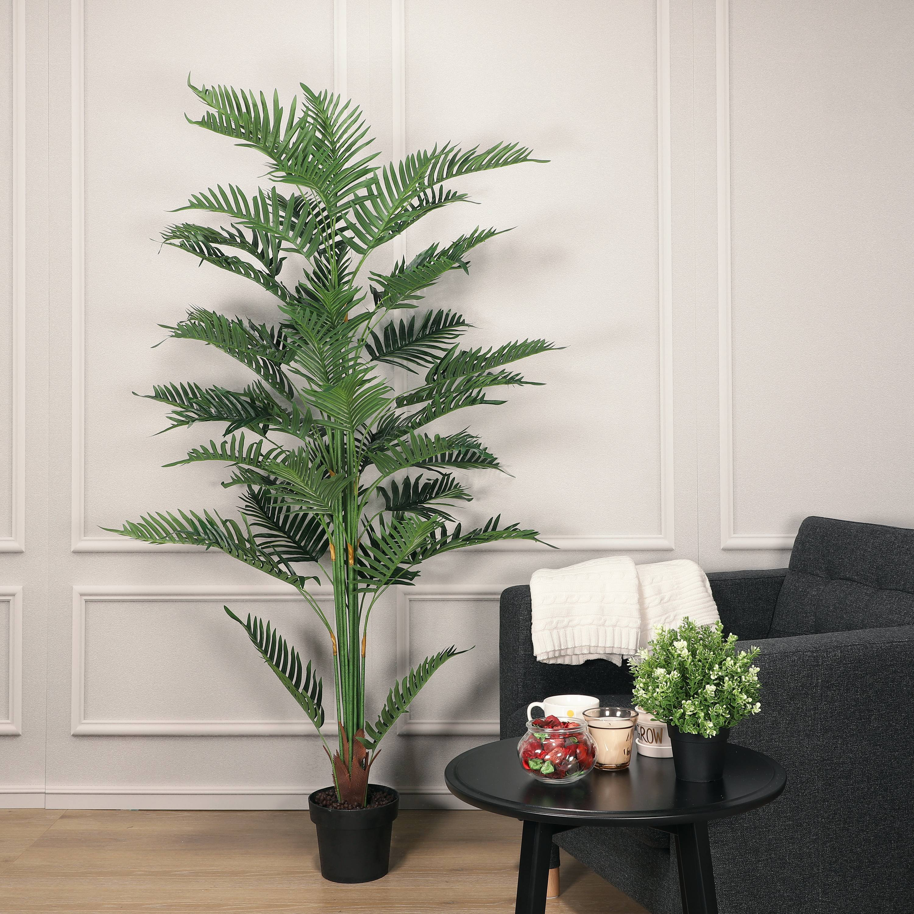 Freeport Park® 75'' Faux Palm Plant in Pot & Reviews Wayfair