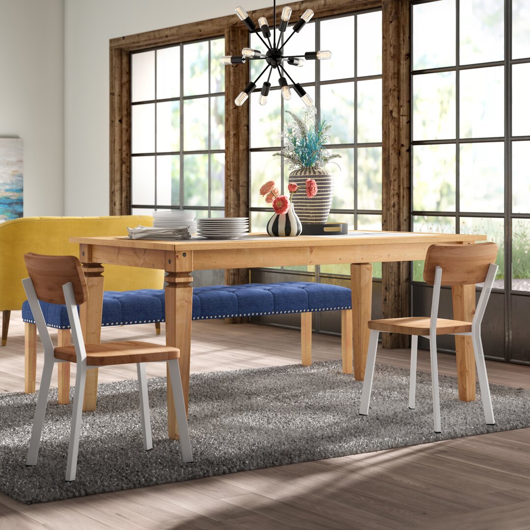 Rutter Pine Solid Wood Dining Table blue,brown,green