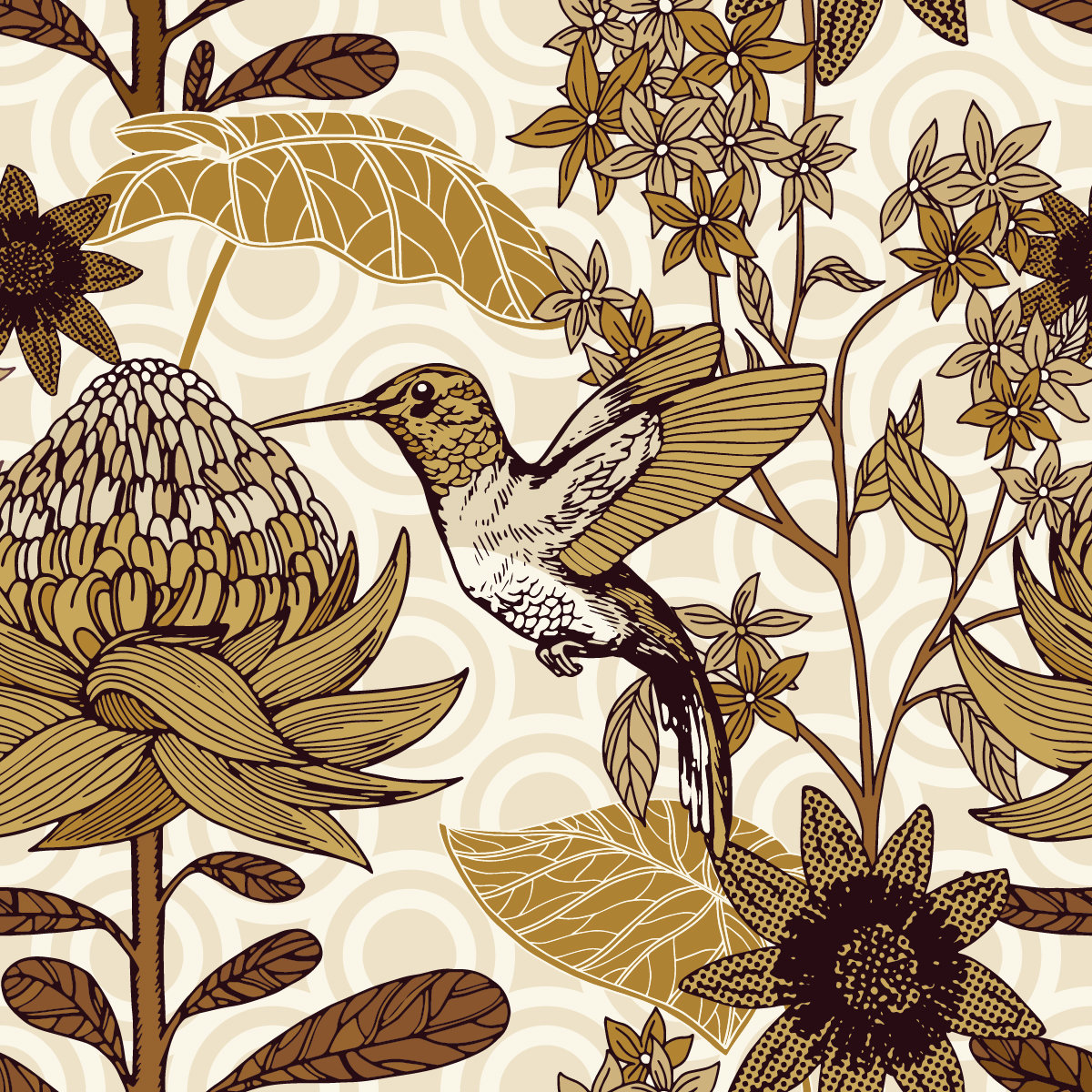 Red Barrel Studio® Birds And Flowers Wallpaper Floral Wallpaper Wayfair