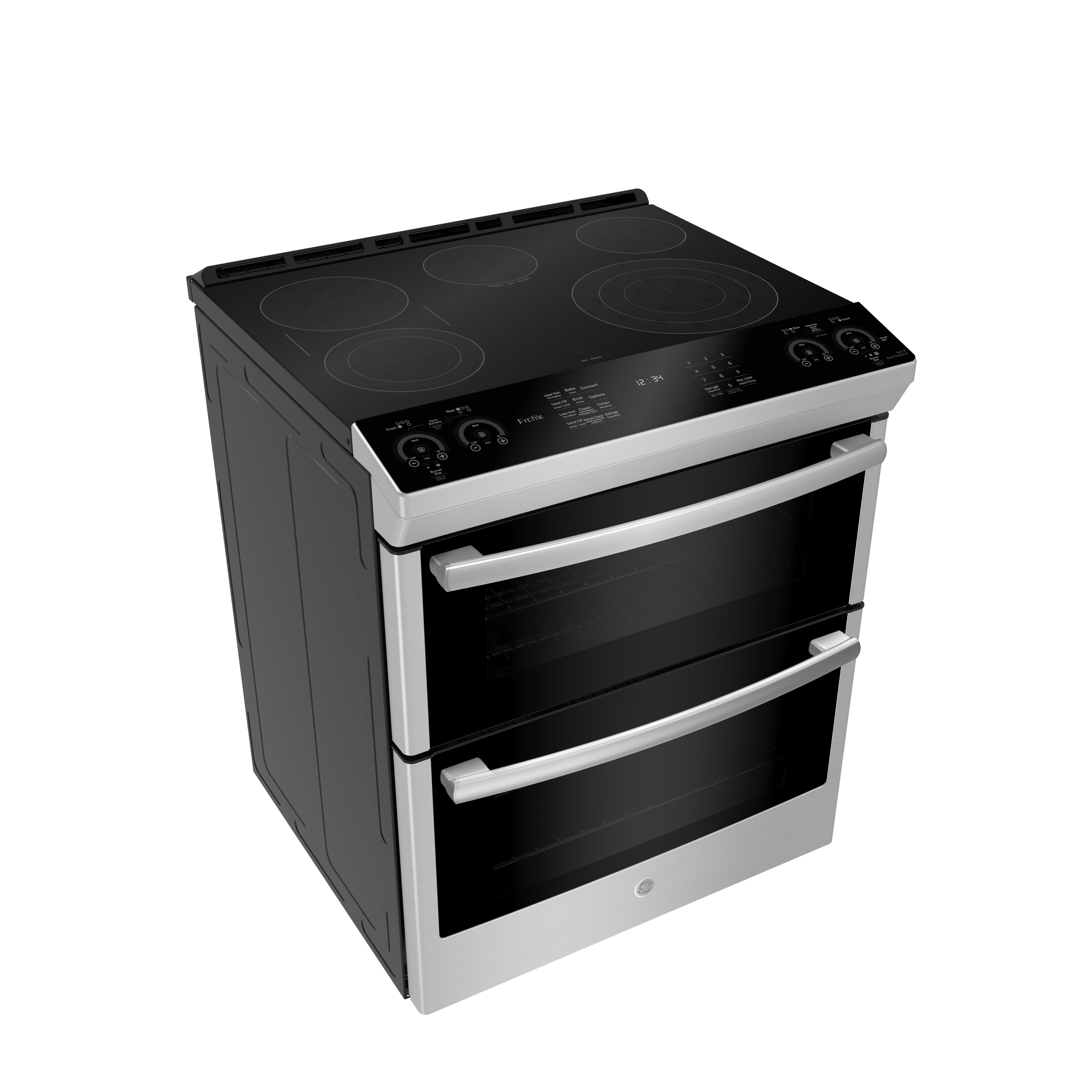 ge profile slide in electric range double oven