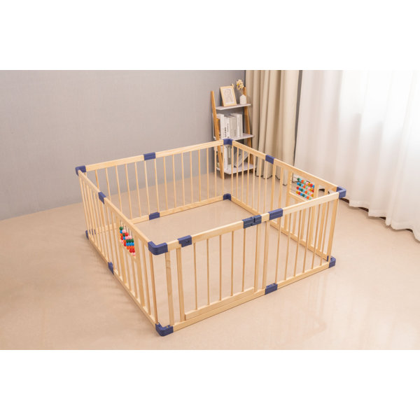 Playpen Playpen XXL 7,2 M Barrier Collapsible New Offer Solid Wood 