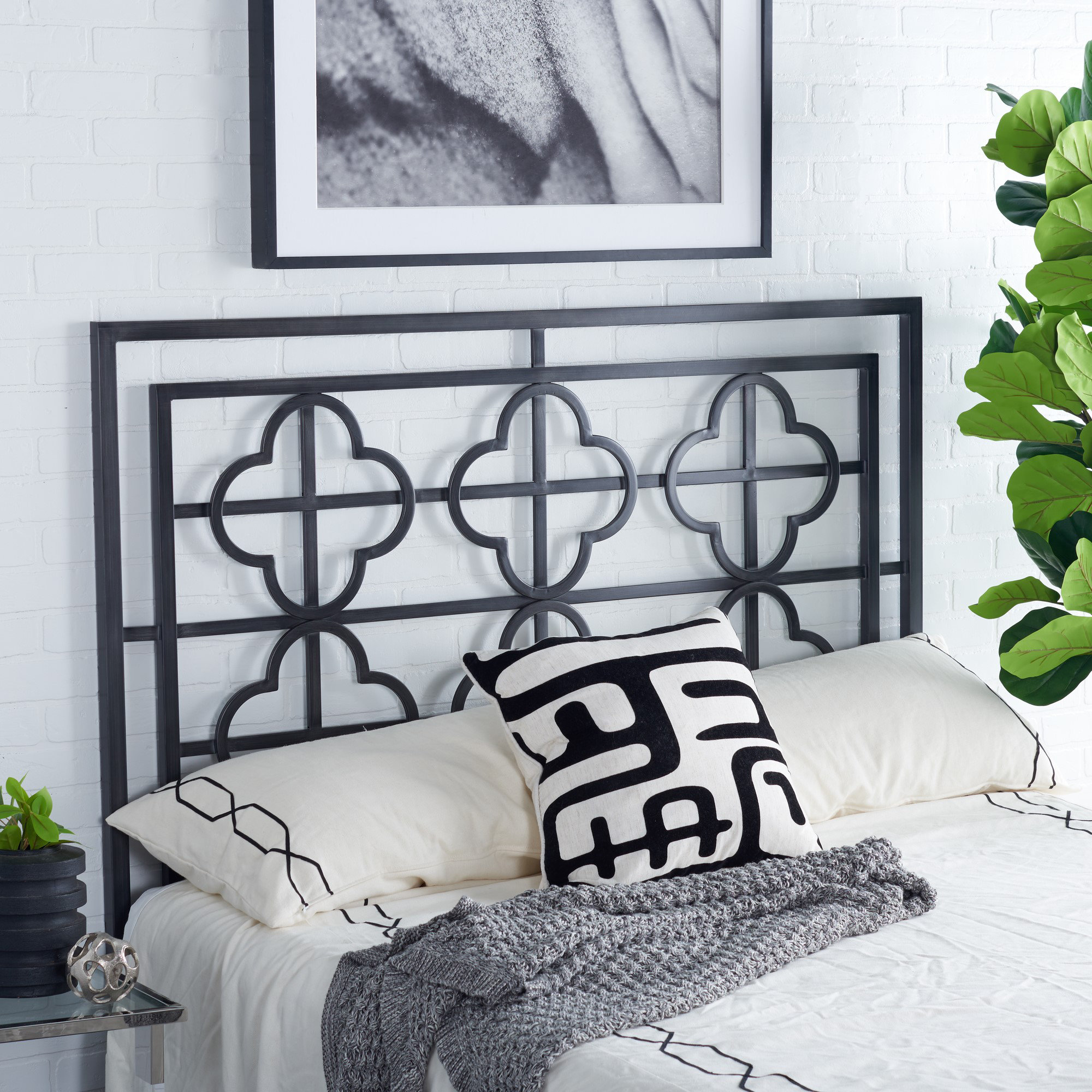 House of Hampton® Lucinda Metal Headboard & Reviews Wayfair