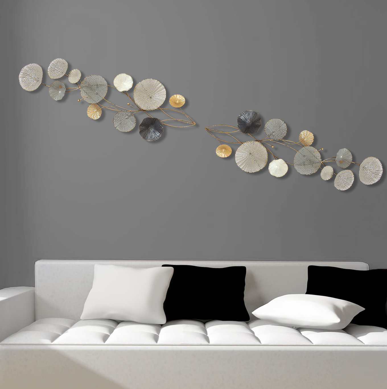 Bloomsbury Market Stylized Nymphs Metal Painting Wall Décor Wayfair.co.uk