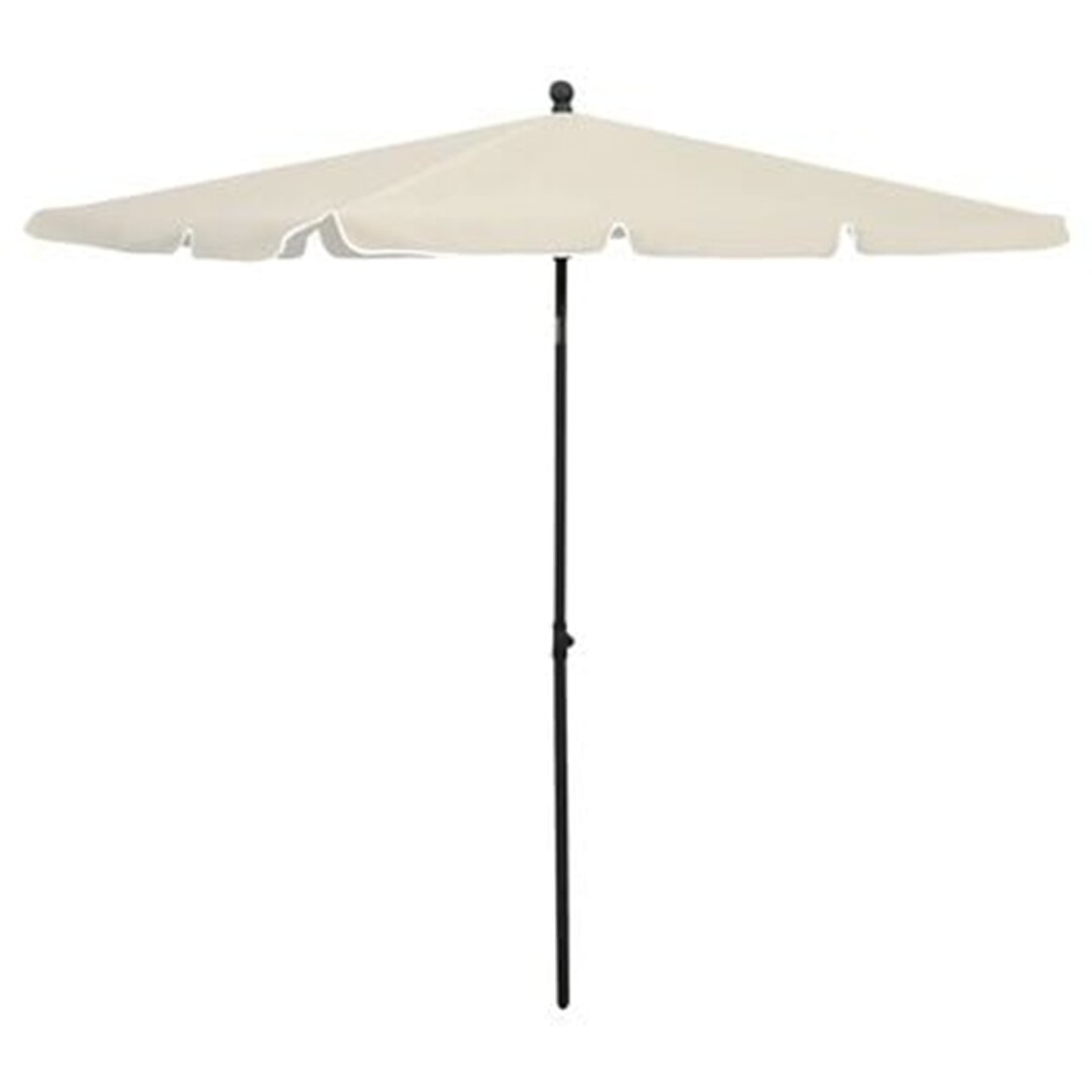 210Cm x 140Cm Rectangular Traditional Umbrella brown