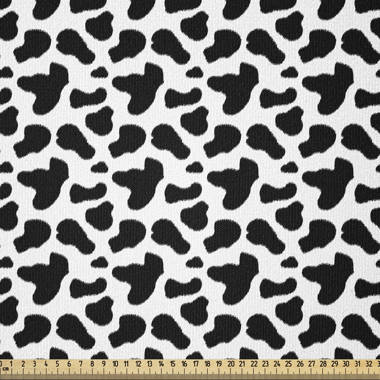 East Urban Home Ambesonne Cow Print Fabric By The Yard, Animal Hide Pattern  Spots Farm Life Cattle Camouflage Animal Skin,Square - Wayfair Canada