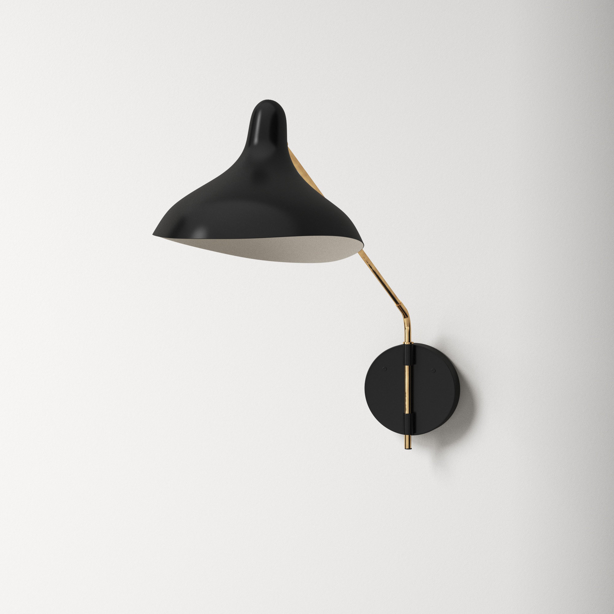AllModern Whit Steel Plug-in Swing Arm Sconce | Wayfair