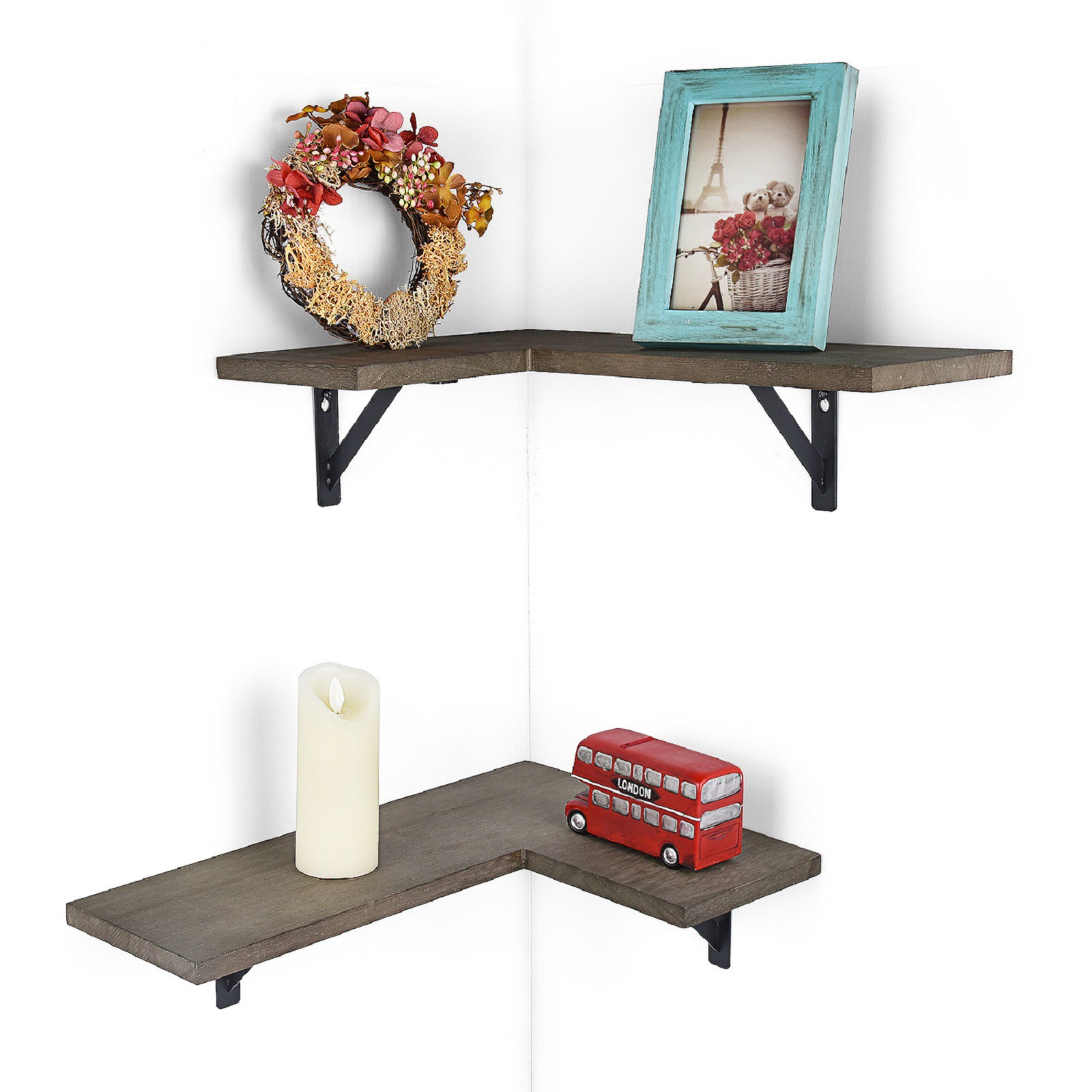 Gracie Oaks Albrechtice 2 Piece Floating Shelf Wayfair