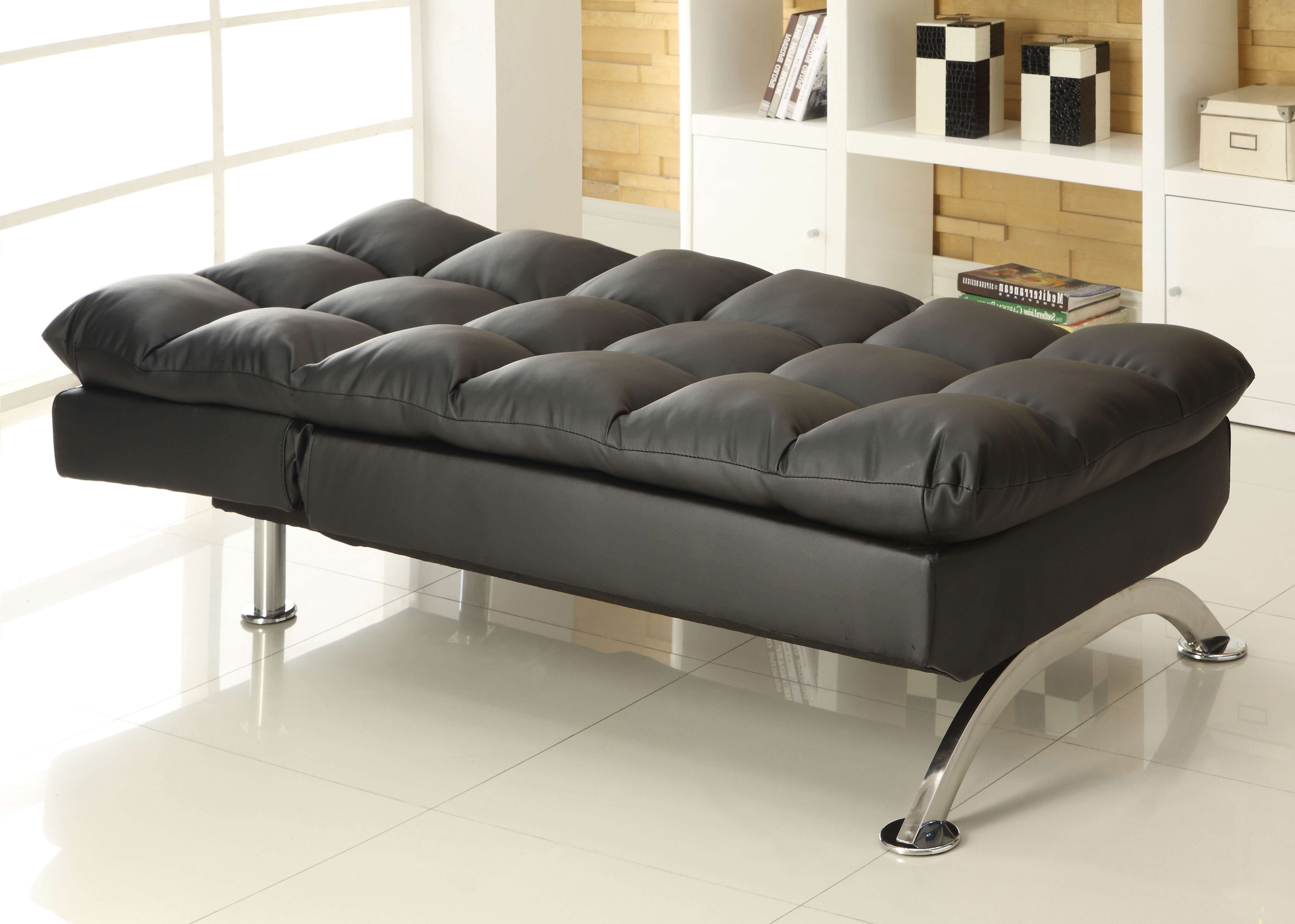 Vegan Leather Chaise Lounge
