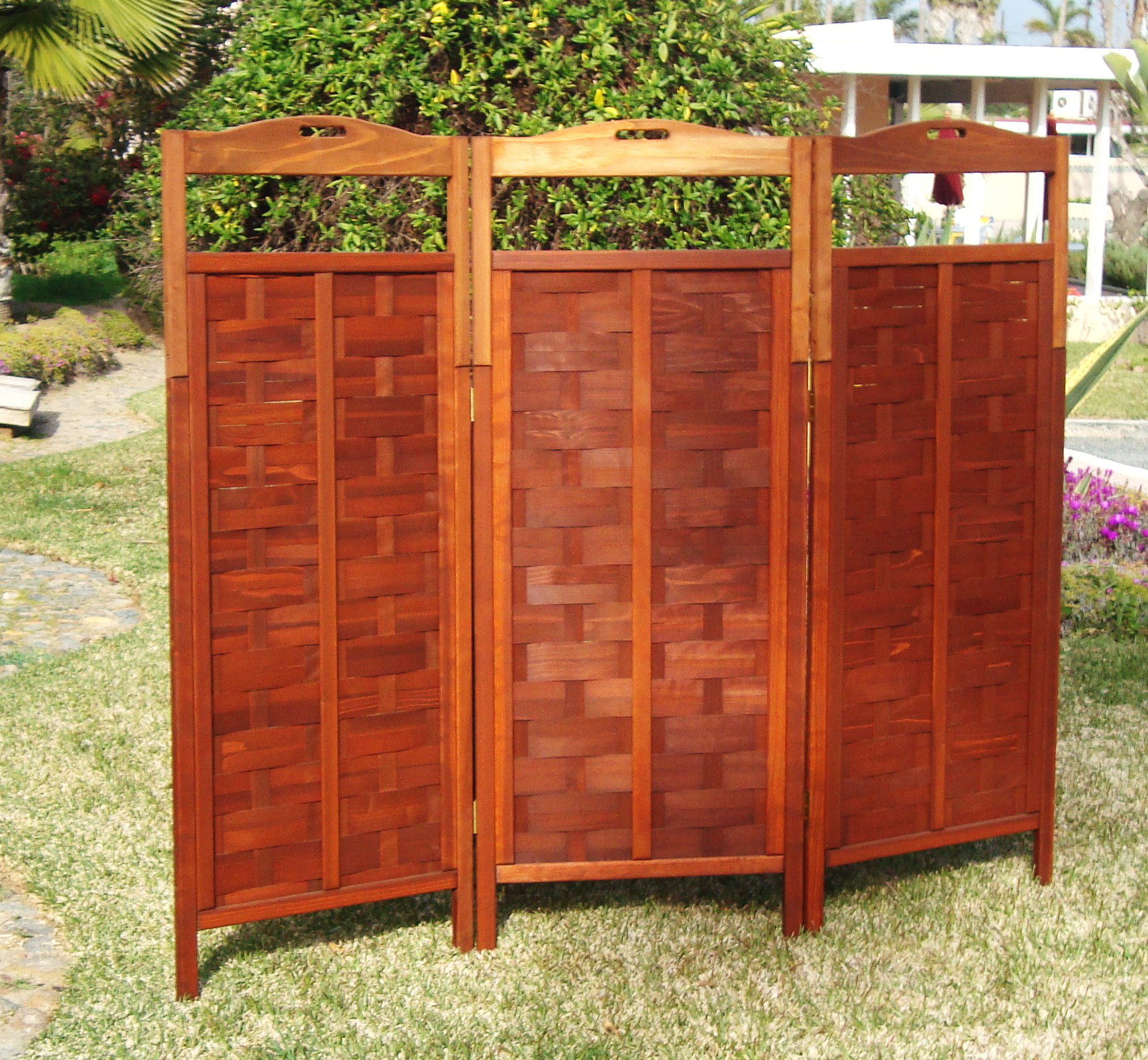 Bayou Breeze Torin 81'' W x 64'' H 3 Panel Solid Wood Folding Room