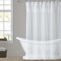 Vintage Style Battenburg Lace Shower Curtain~Pure Cotton~White~72"*72"~Elegant~ 