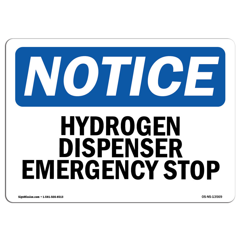 SignMission Hydrogen Dispenser Emergency Stop Sign | Wayfair