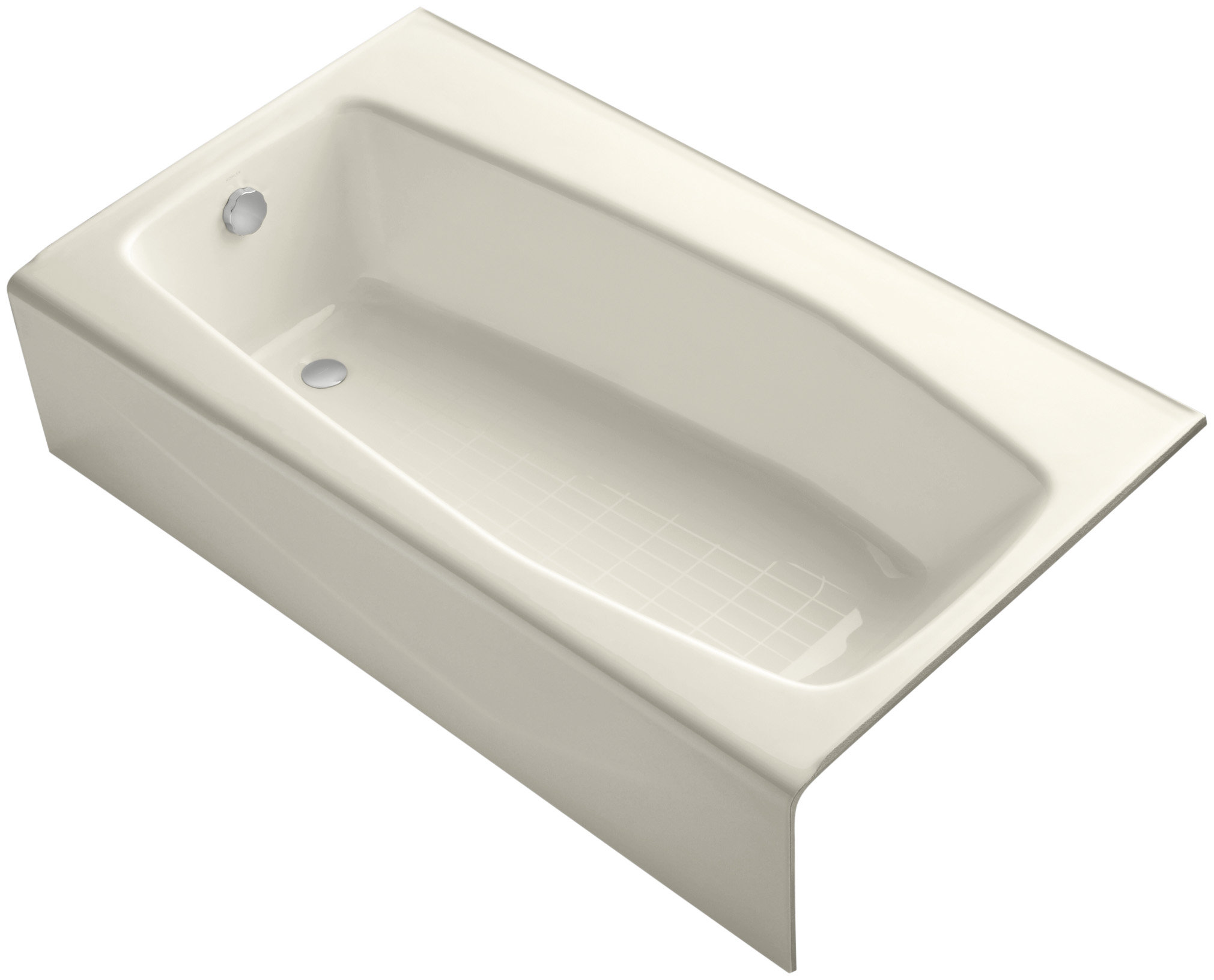 Kohler Villager 60" x 34" Bathtub with Extra 4" Ledge and LeftHand