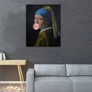 Johannes Vermeer Girl with a Pearl Earring CANVAS WALL ART Square Print 