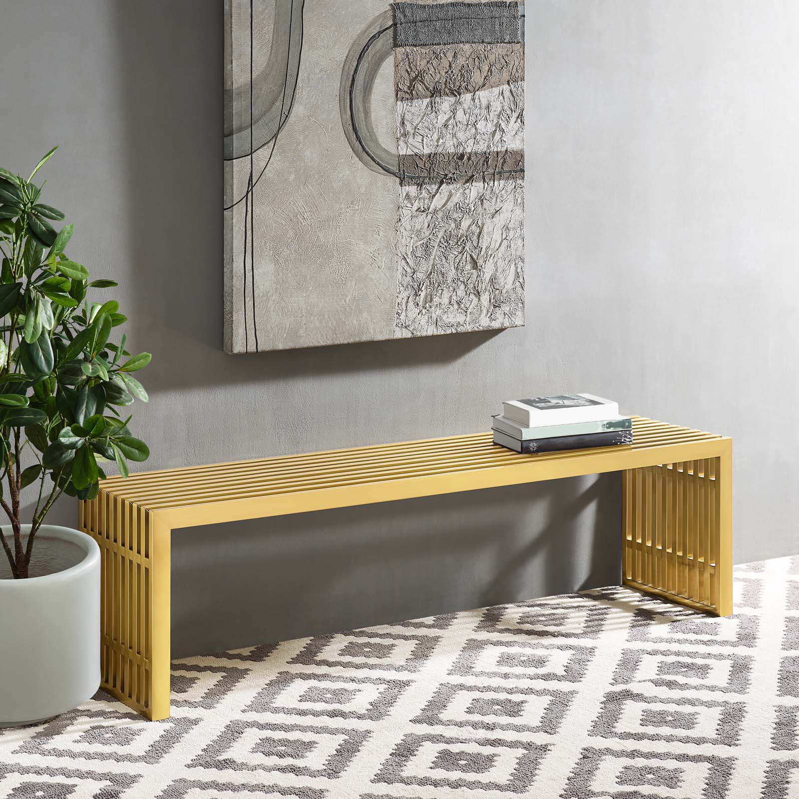 Orren Ellis Drayton Metal Bench & Reviews Wayfair