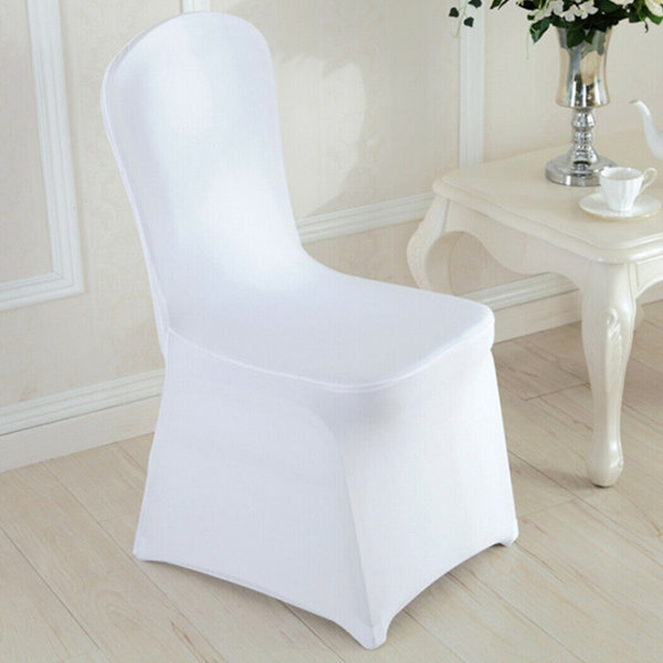 100PCS Spandex Stretch Chair Cover Sashes Bands Comfortable Wedding Stretch 