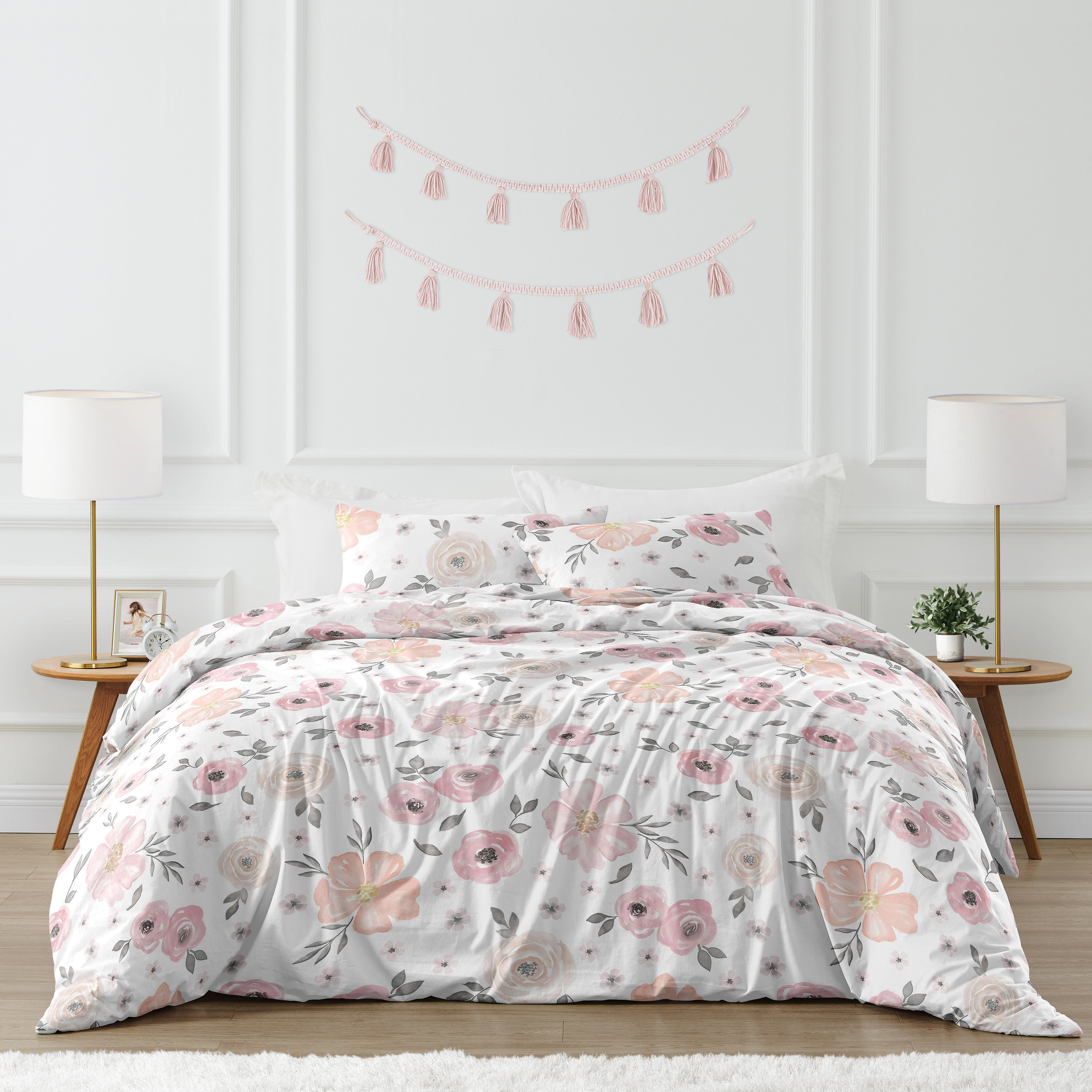 Sweet Jojo Designs Watercolor Floral Comforter Set & Reviews Wayfair
