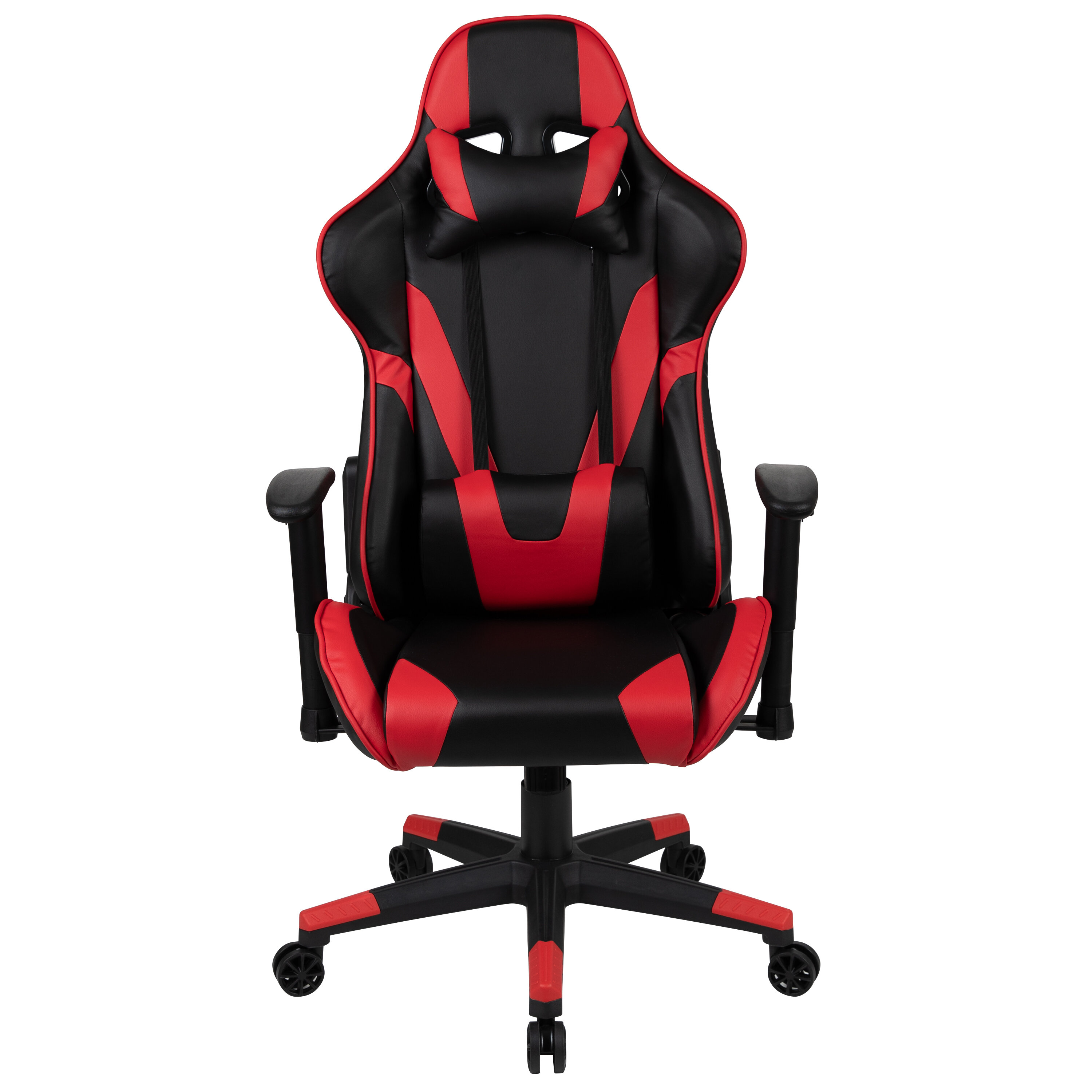 Red Gaming Chair Big and Tall Office Chair 400lbs Wide Seat Ergonomic Desk Chair Task High Back Rolling Swivel Adjustable Racing Computer Chair with Lumbar Support Armrest Headrest for Heavy People 