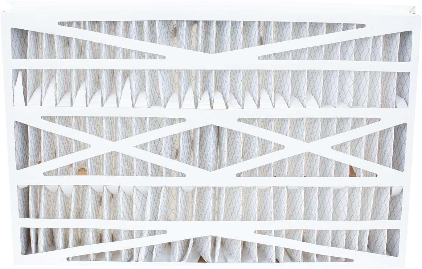 Filterbuy 16x25x5 Air Filter MERV 8, Pleated HVAC AC Furnace Filters