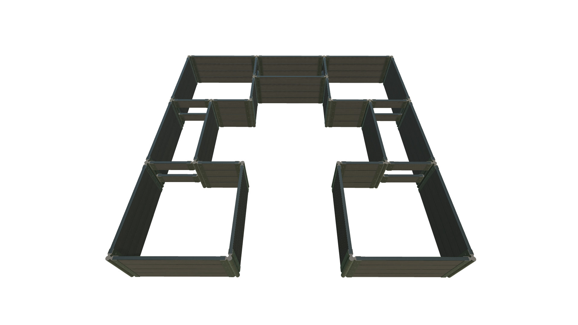 Frame It All 12 ft x 12 ft Manufactured Wood Raised Garden Bed Wayfair