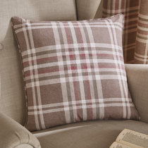 cream checked cushions
