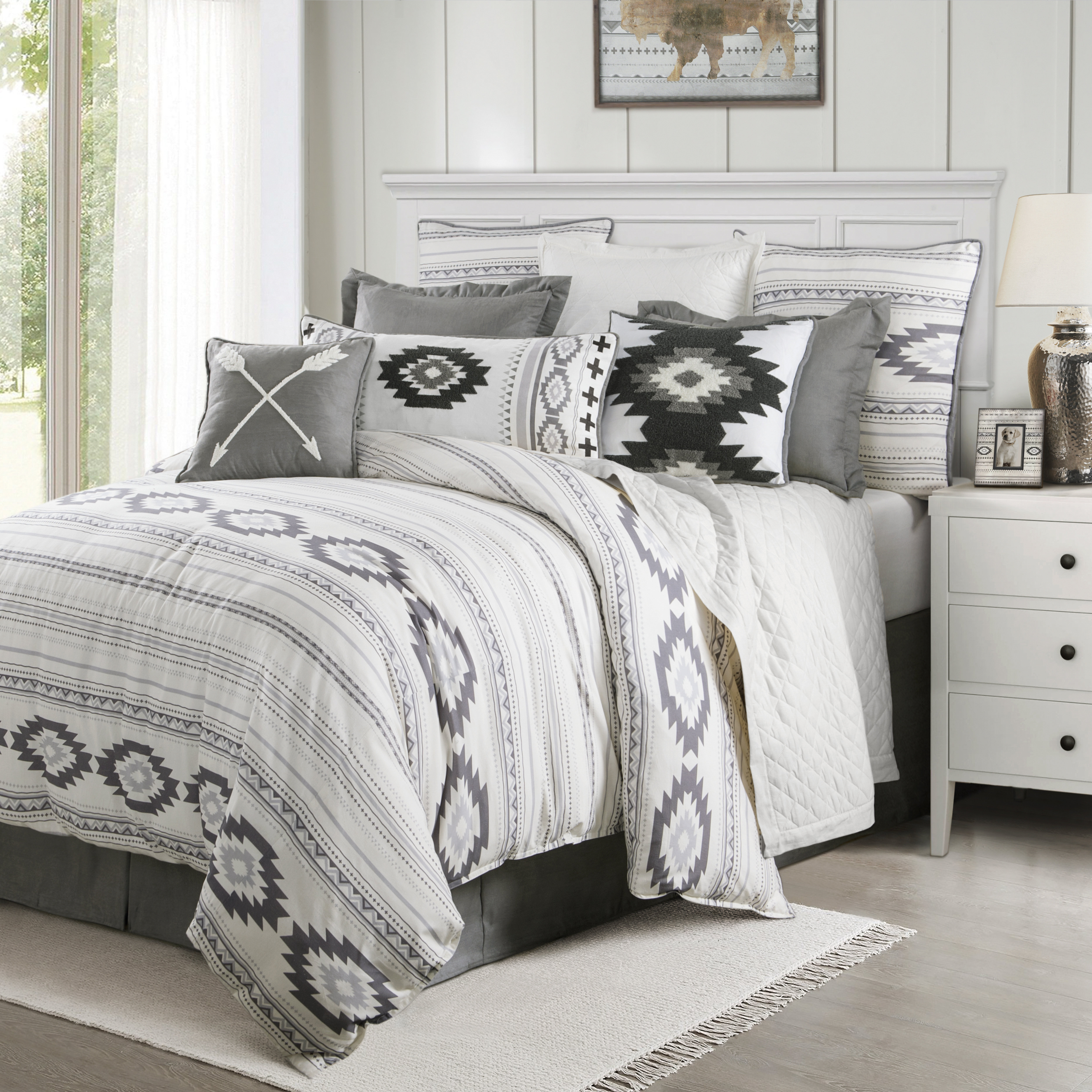 Standard Cotton Rustic Comforter Set 