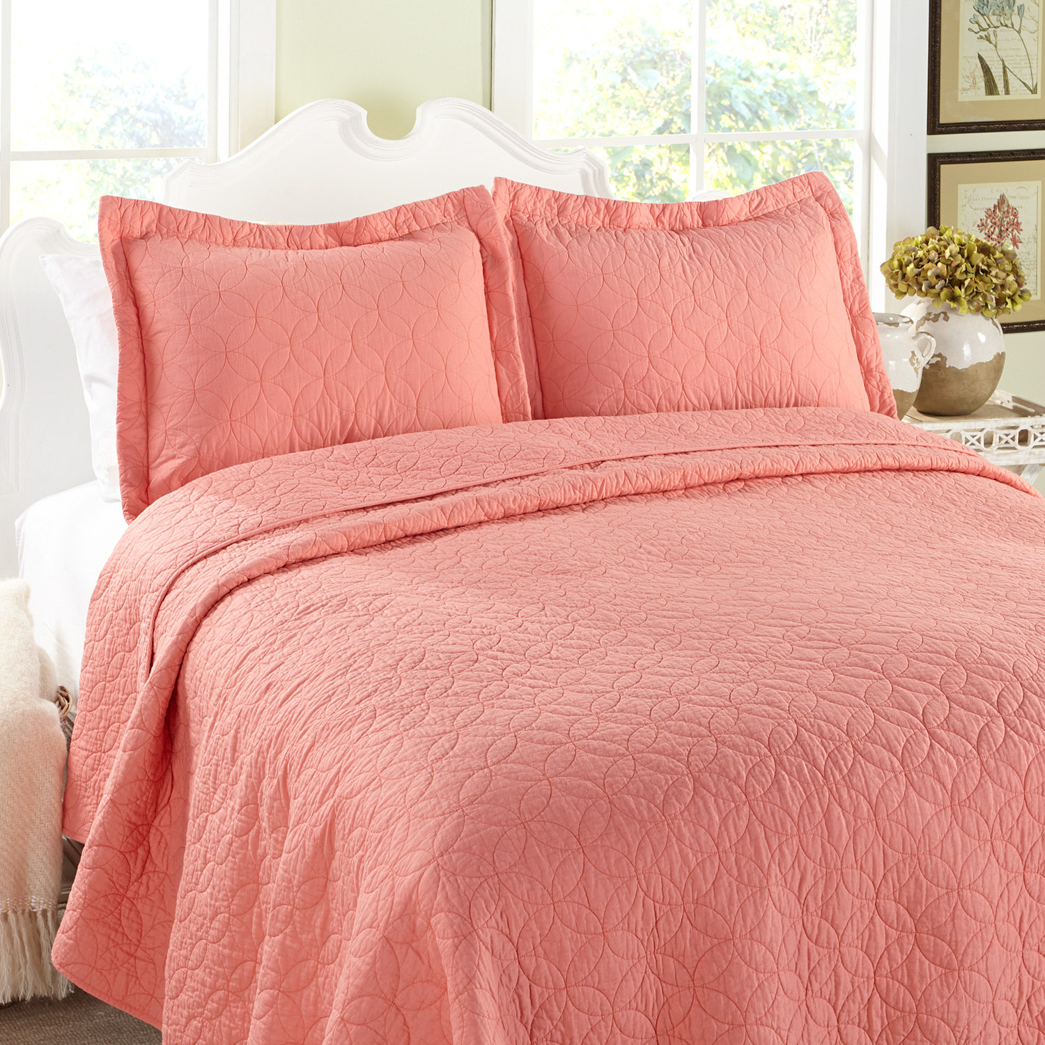 Laura Ashley 100 Cotton Quilt Set & Reviews Wayfair