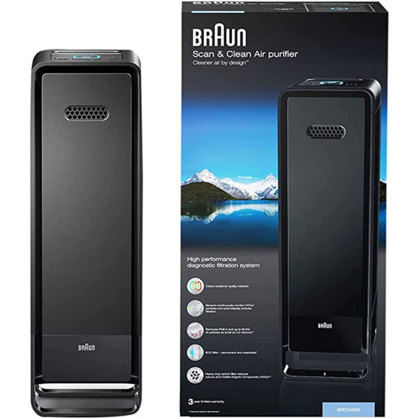 Braun Scan & Clean Air Luftreiniger – Für Bis Zu 129 M², Entfernt Allergene Und Gerüche Smart & Einfach
