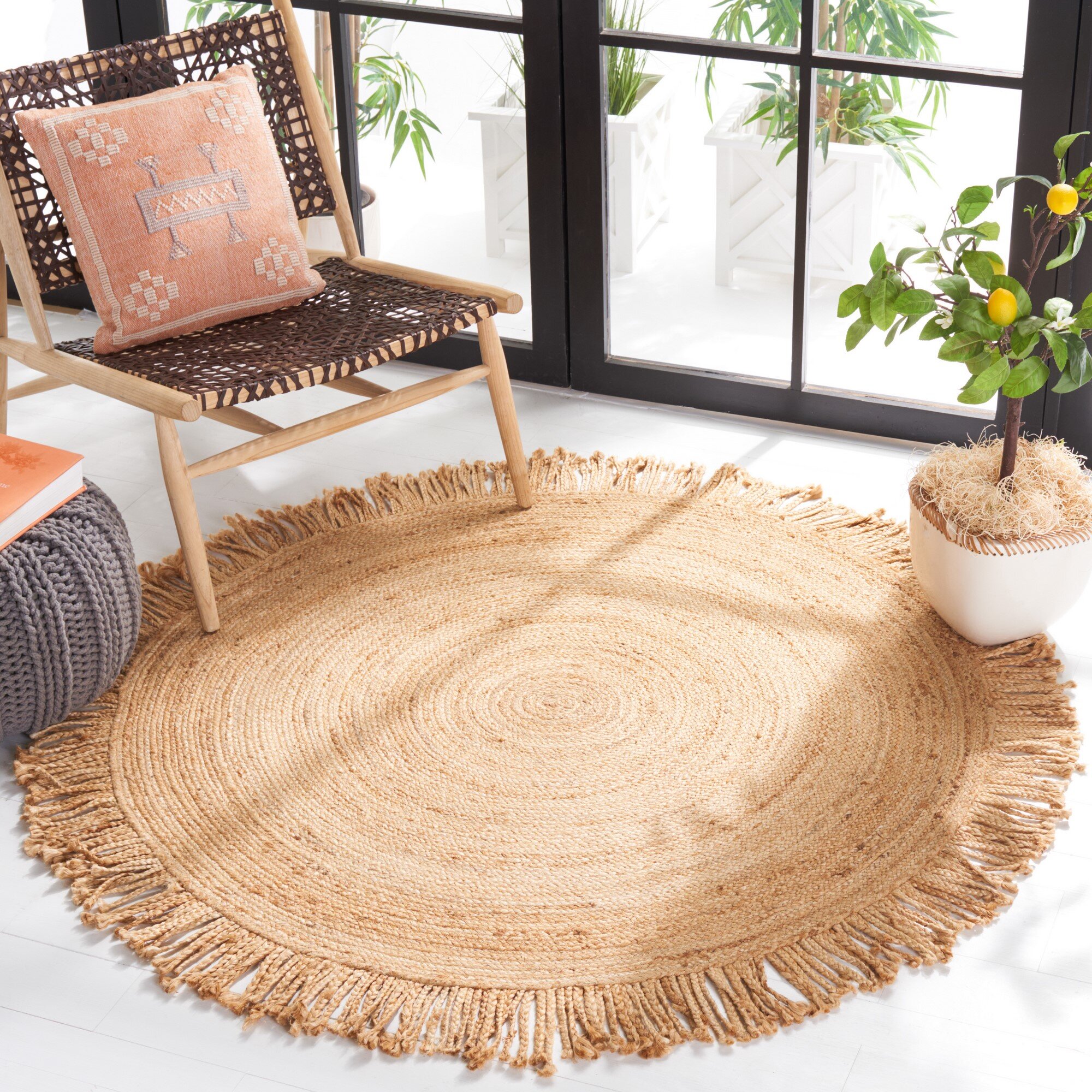 Bay Isle Home Round Galey Handmade Jute Natural Area Rug & Reviews ...