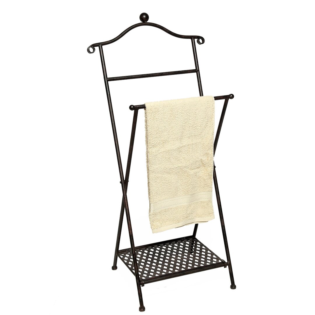 Freestanding Towel Rack brown