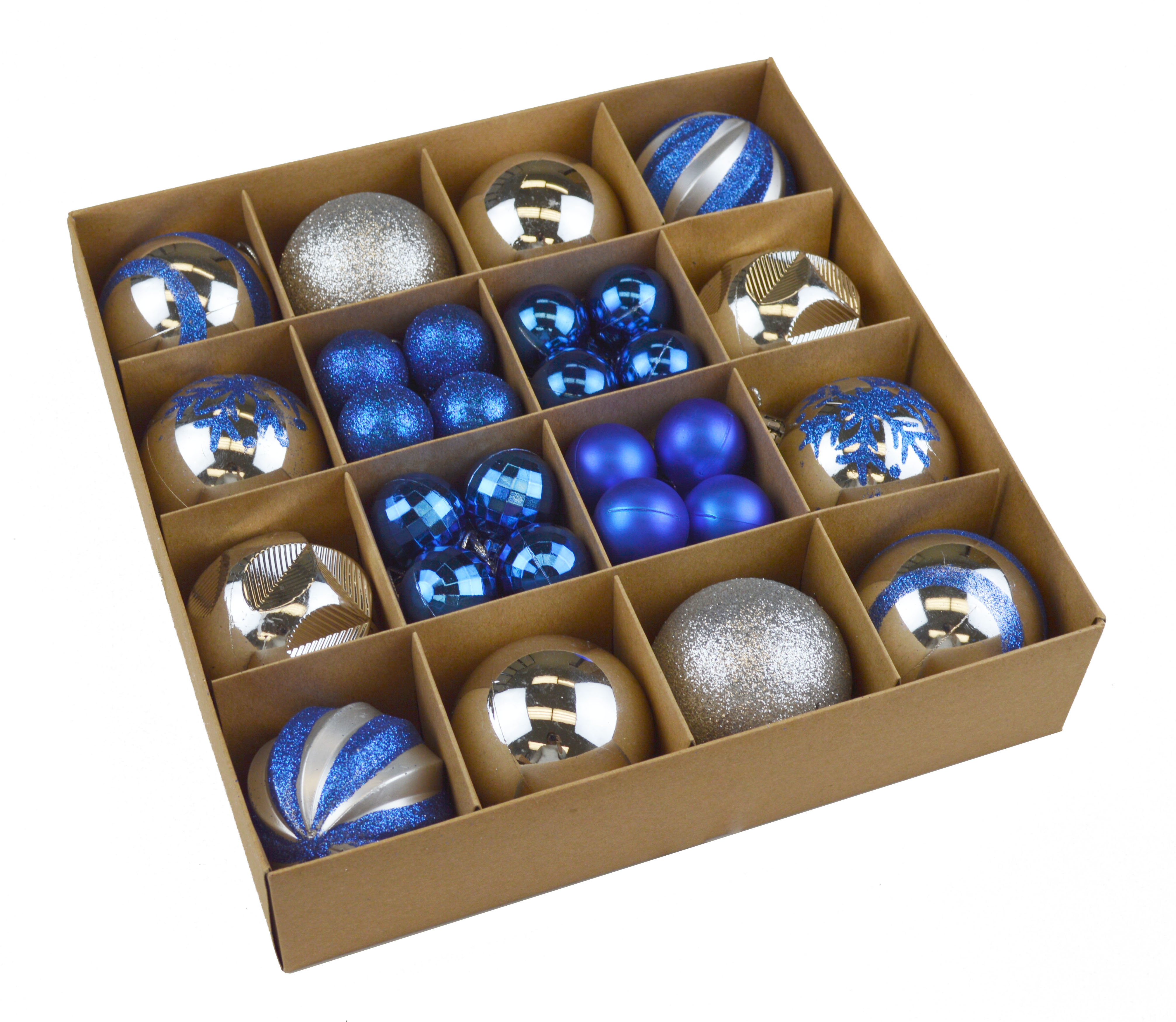 The Holiday Aisle® 44 Piece Christmas Tree Ball Ornament Set Wayfair