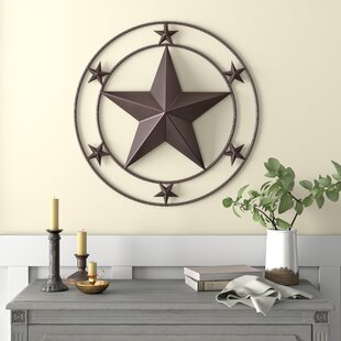 Texas Star Metal 30" Wall Art Decor with letter initial...personalized 