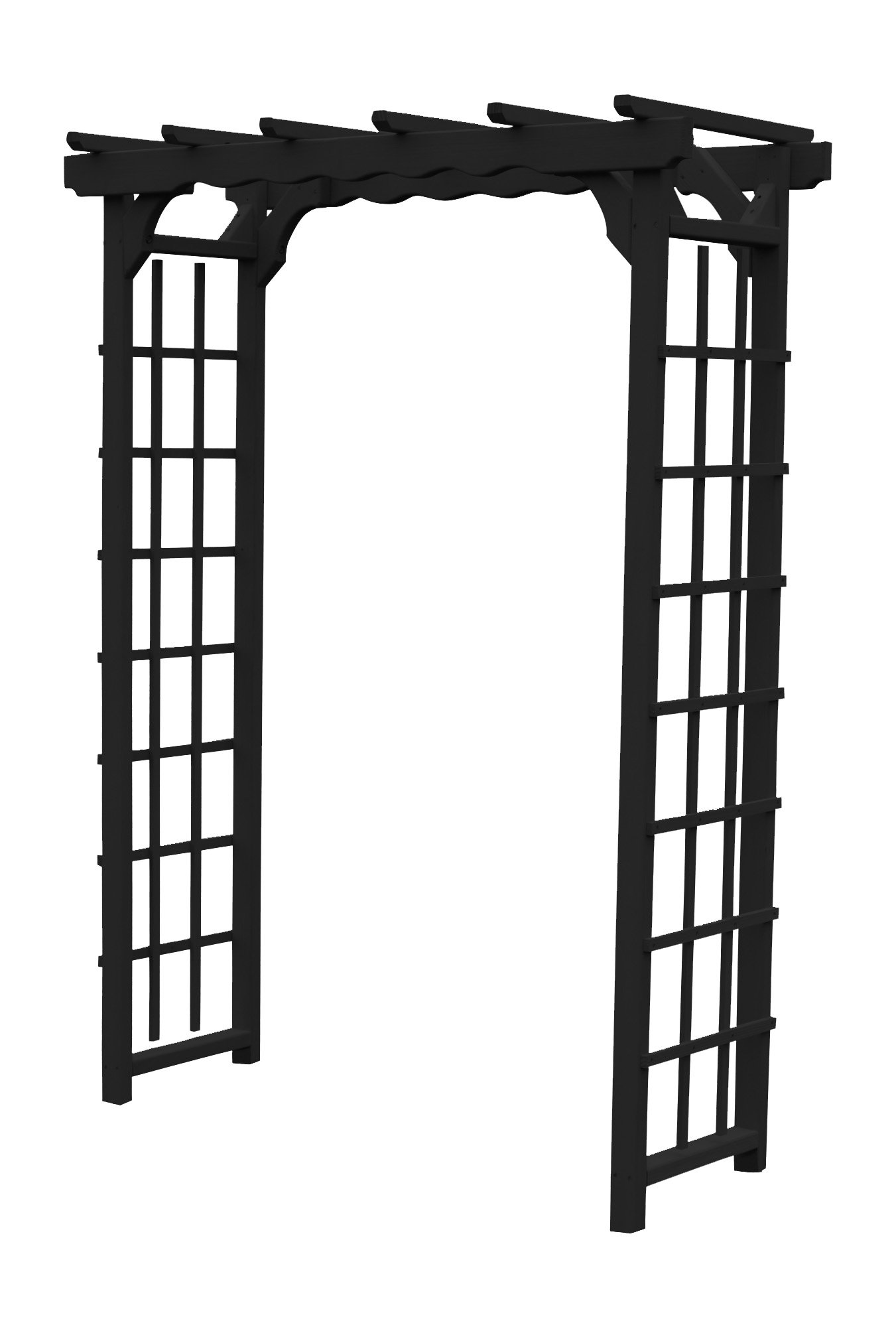 A&L Furniture Pressure Treated 4 ft. Wood Arbor Wayfair