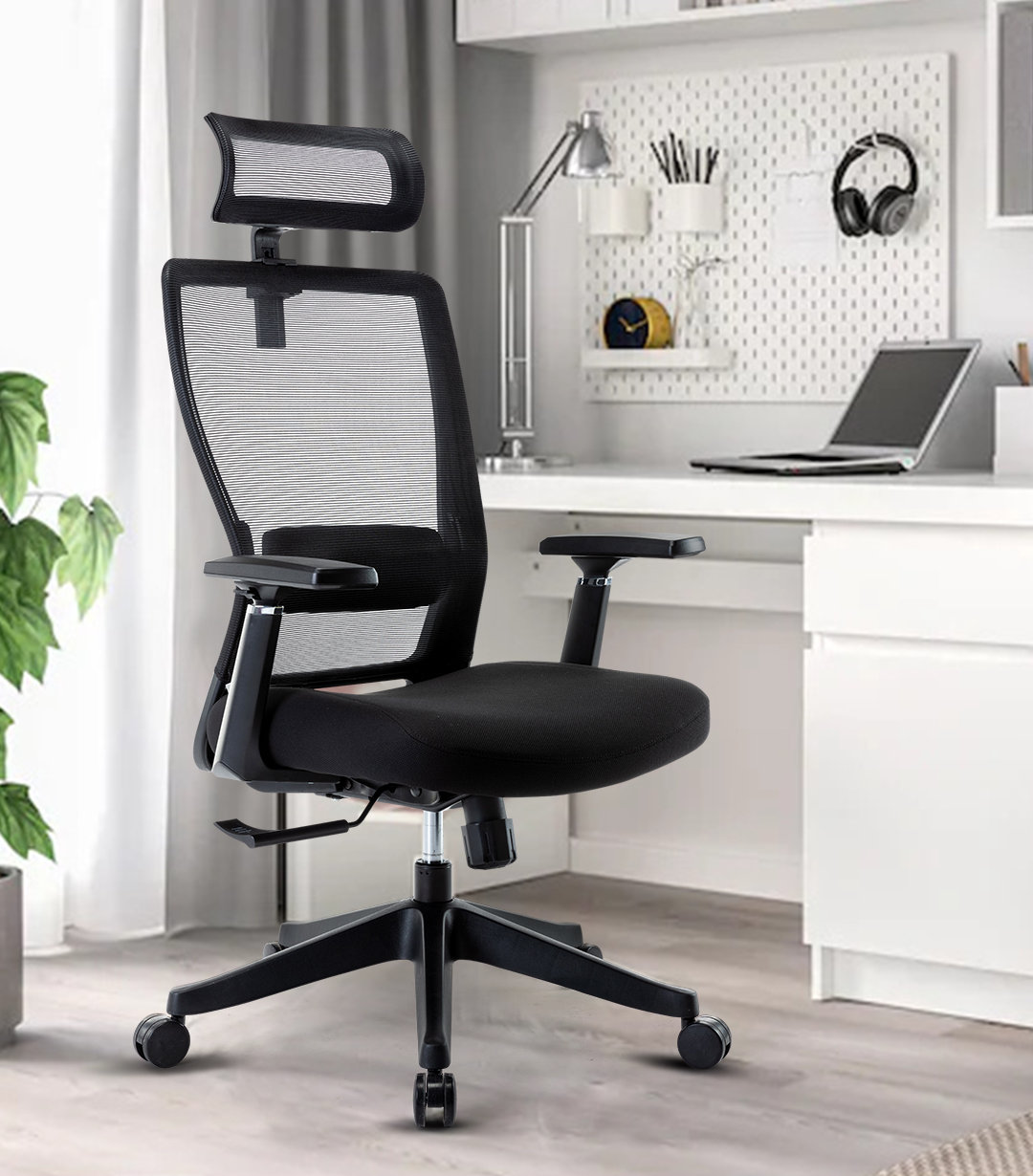 Inbox Zero Ergonomic High Back Desk Office Chair with Adjustable