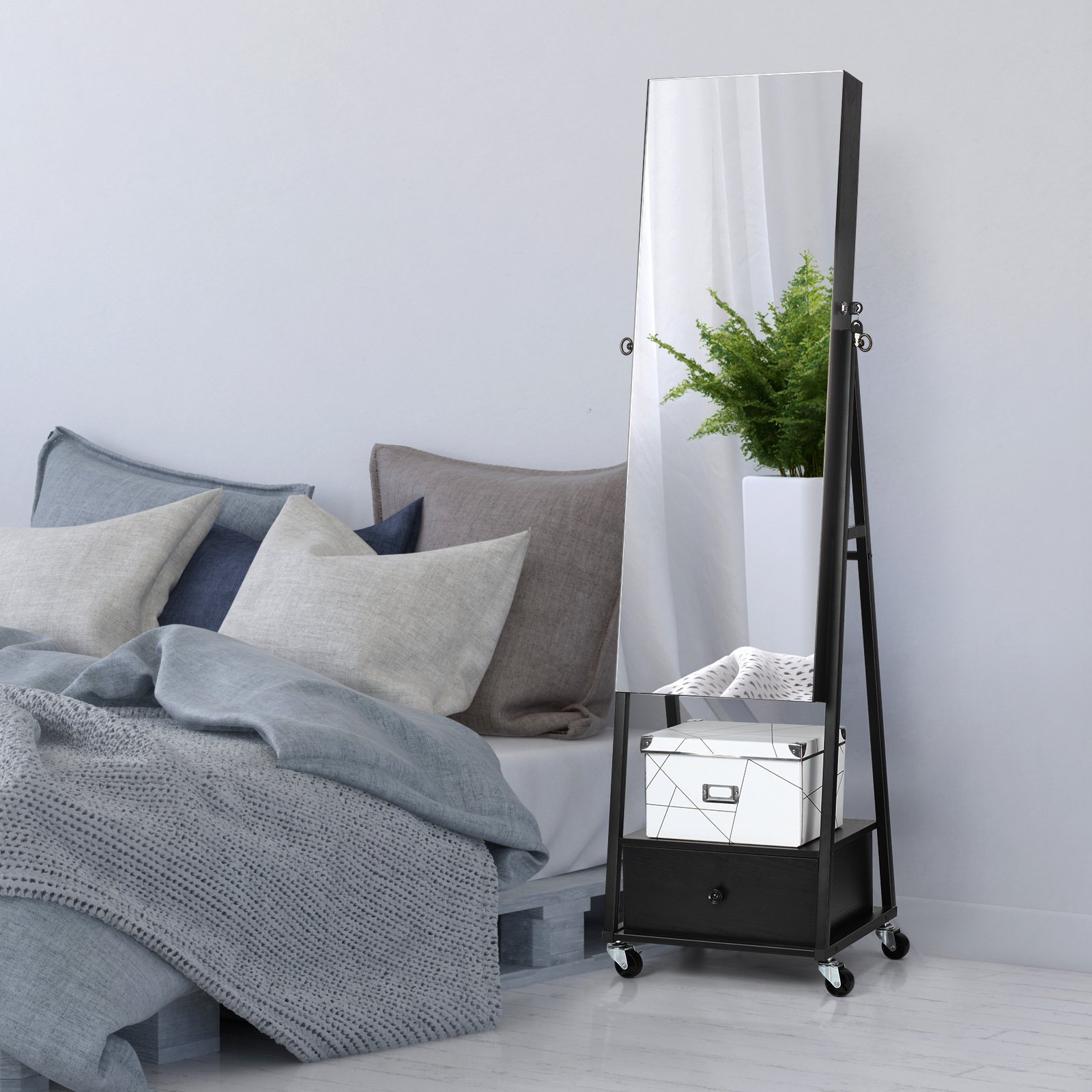 Latitude Run® 18'' Wide Solid Wood Jewelry Armoire Wayfair