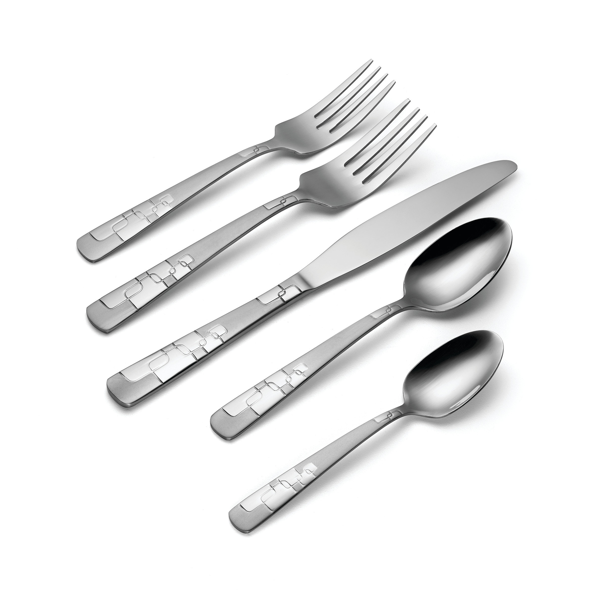 Oneida Quadratic 20 Piece Everyday Flatware Set Wayfair