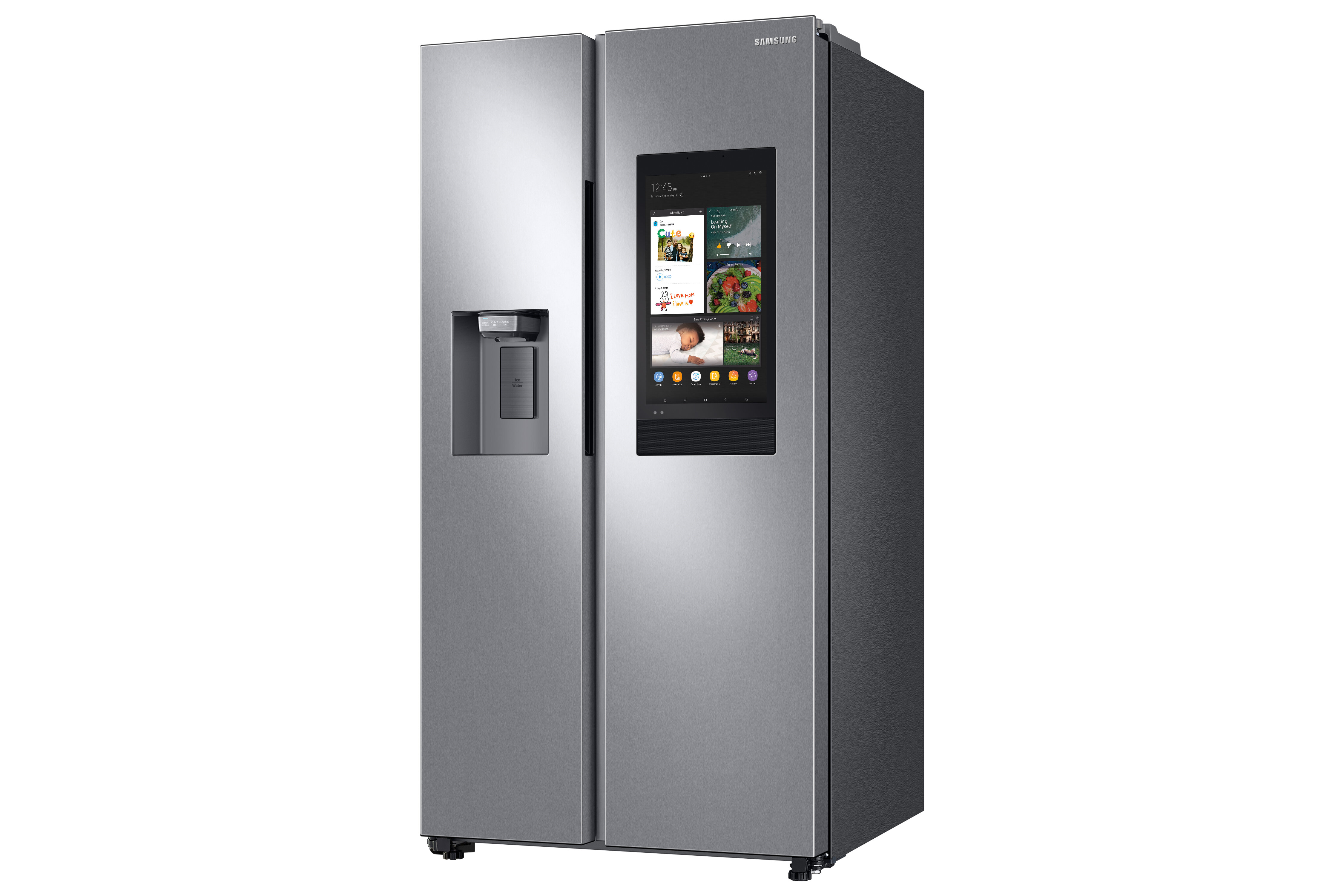 Samsung 35.875" Side by Side 26.7 cu. ft. Smart Refrigerator with Family Hub