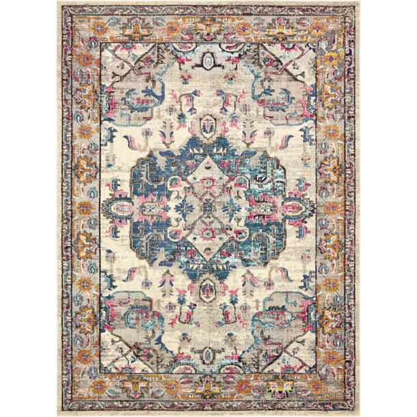 Langley Street Eddins Performance Orange Rug & Reviews | Wayfair