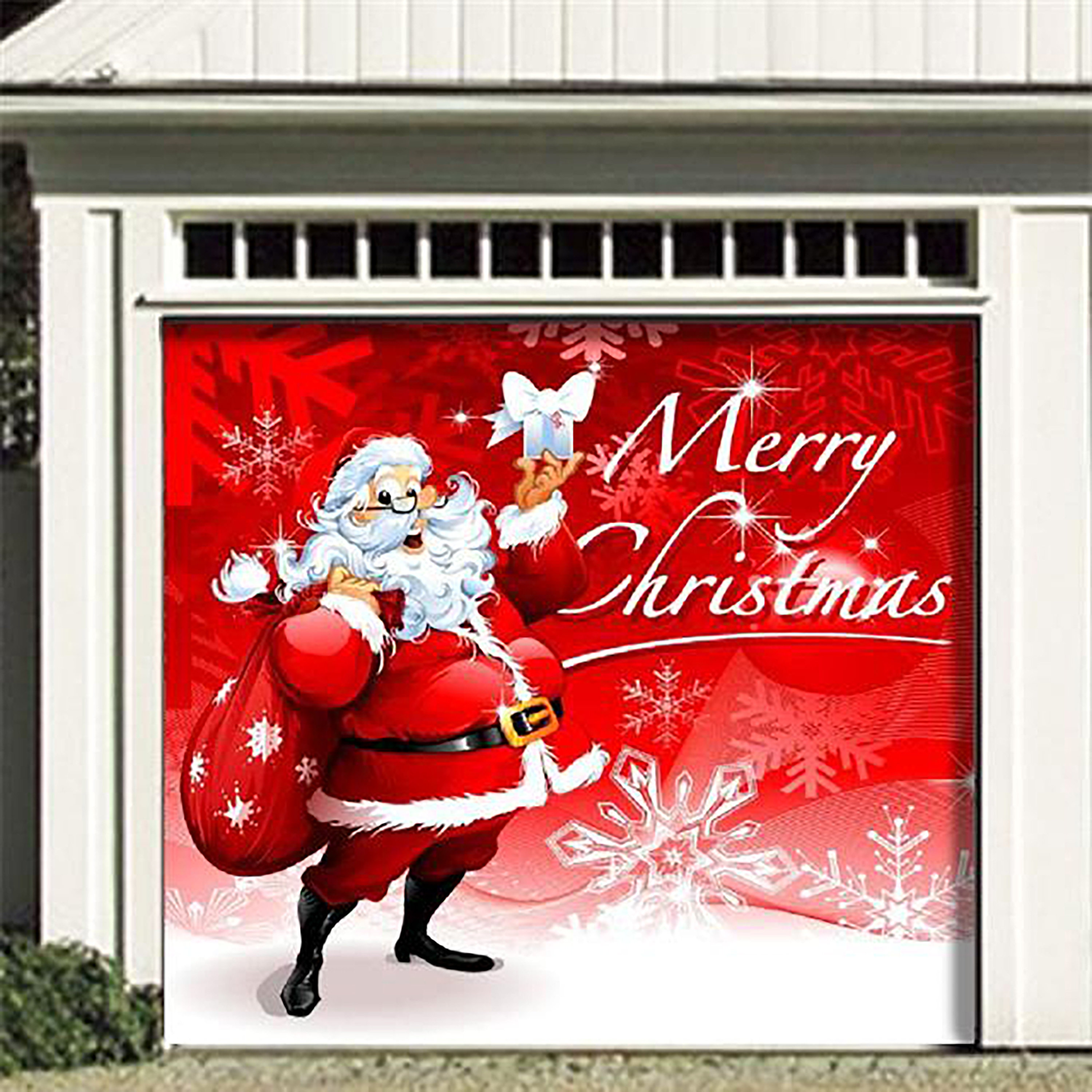 The Holiday Aisle® Santa's Merry Christmas Garage Door Mural & Reviews