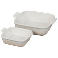 Le Creuset Heritage Stoneware Set of 2 Square Dishes