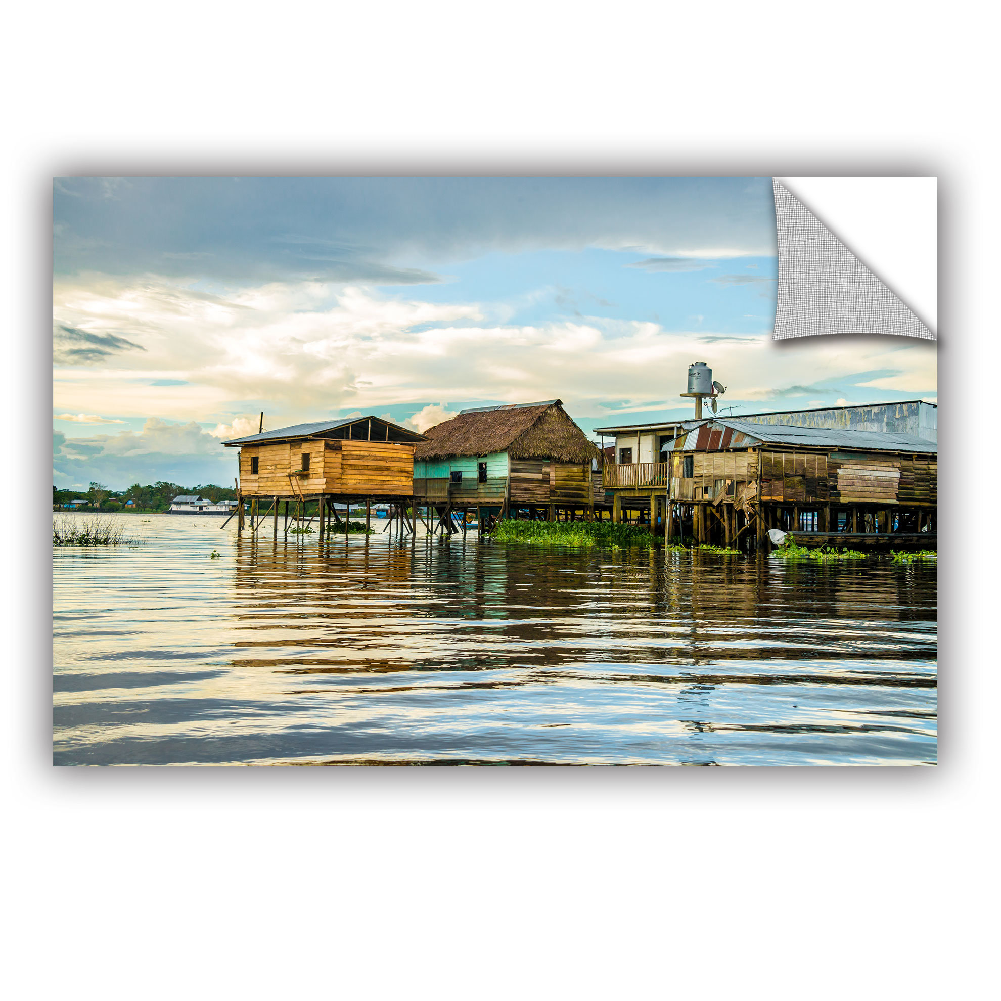 ArtWall Amazon Beach House' by Ramona Murdock Removable Wall Decal