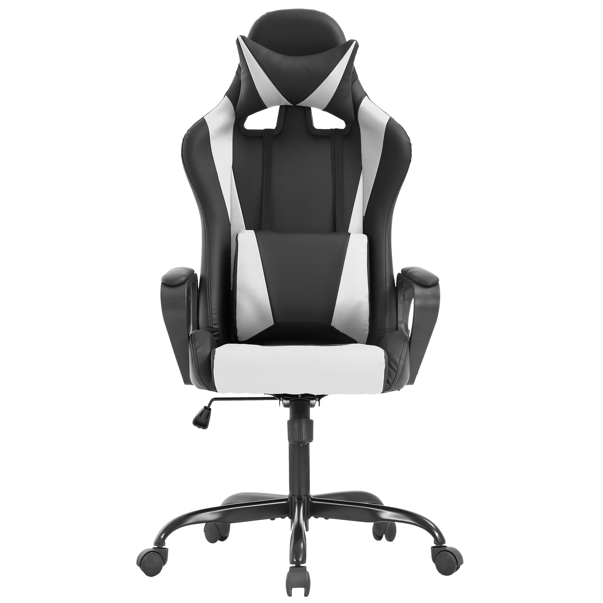 2022 Office Chair, Gaming Chair Ergonomic Desk Computer PU Leather  Executive Swivel with Flip-up Armrests and Lumbar Support for 並行輸入 