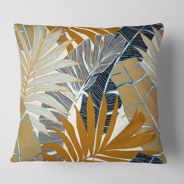 banana leaf throw pillow